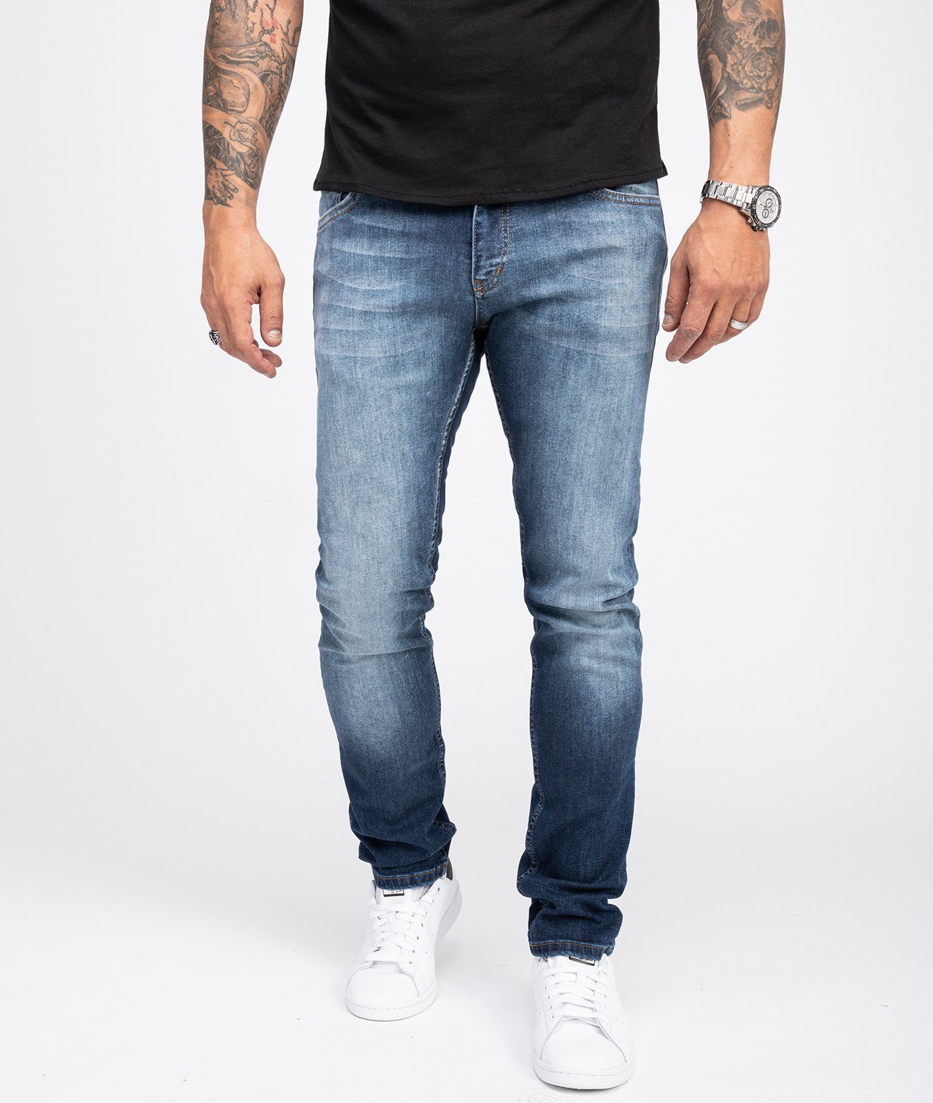 Rock Creek Slim-fit-Jeans Herren Jeans Slim günstig online kaufen
