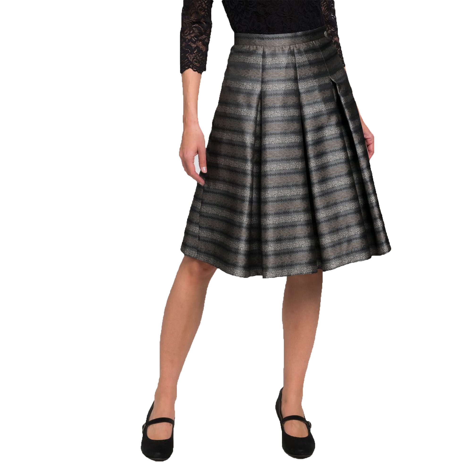 Spieth & Wensky Trachtenrock Blair-Rock D Jacquard Damen Trachtenrock "Blair" Elegant Vintage Knielang Röcke