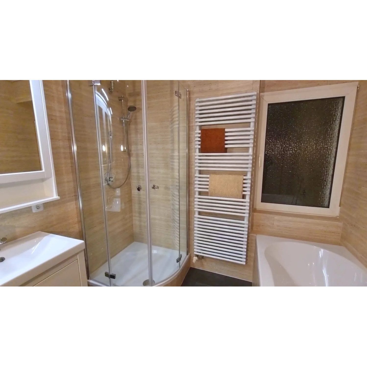 Fliesana Fliesenaufkleber, Selbstklebende Wandfliesen Bodenfliesen 3 Stück