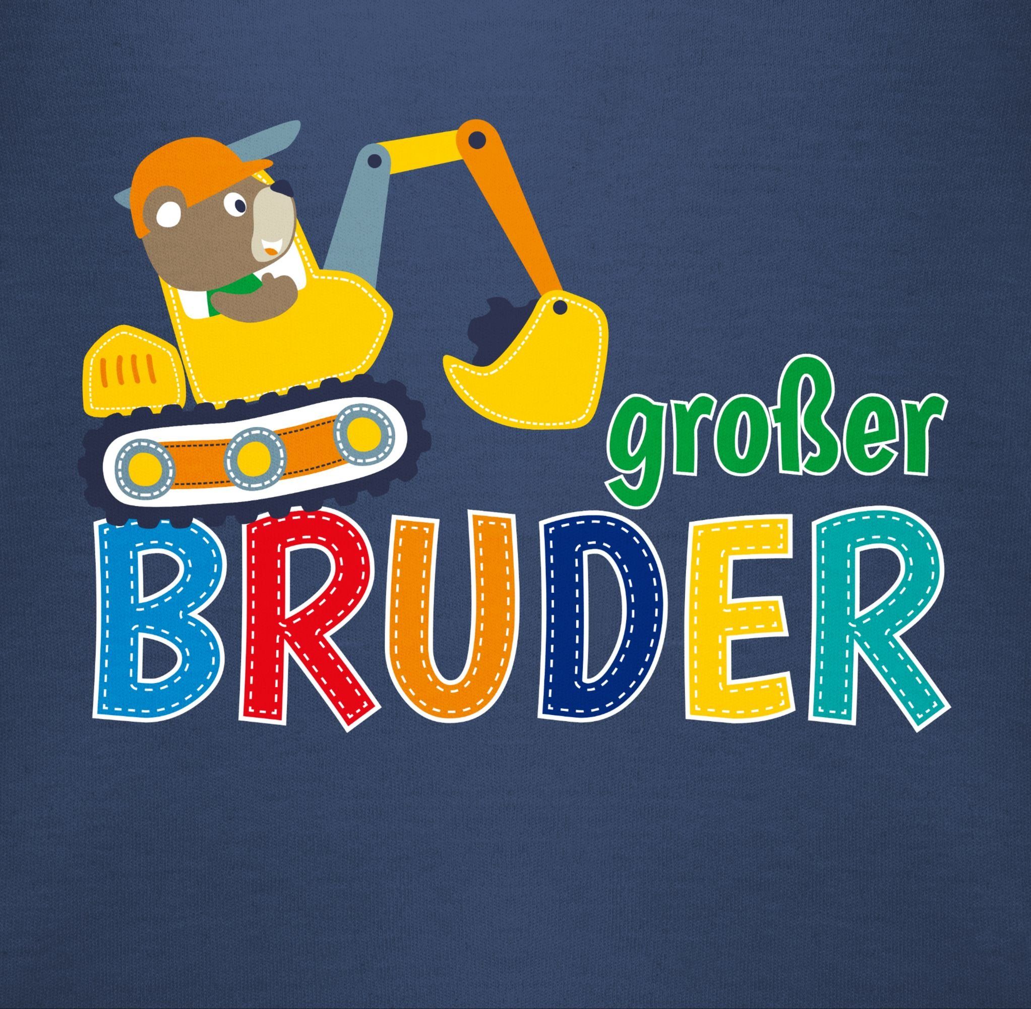 Shirtracer T-Shirt Großer Bruder Bagger I Großer Bruder Geschenk Grosser Bruder Großer Bruder