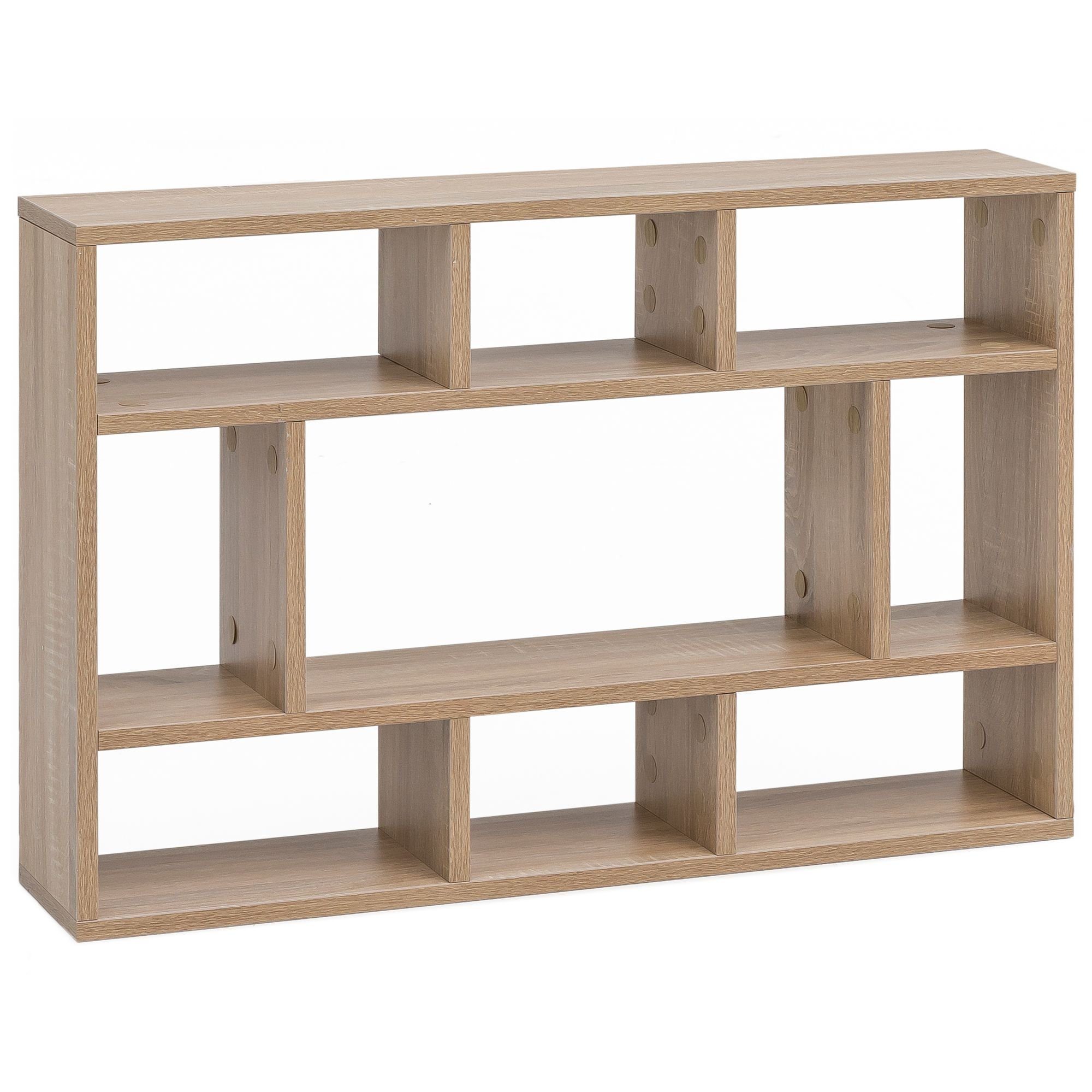 möbelando Wandregal Wandregal WL5.809 Sonoma Eiche 75x51x16 cm Holz Hängeregal Modern, 16 x 51 x 75 cm (B/H/L)