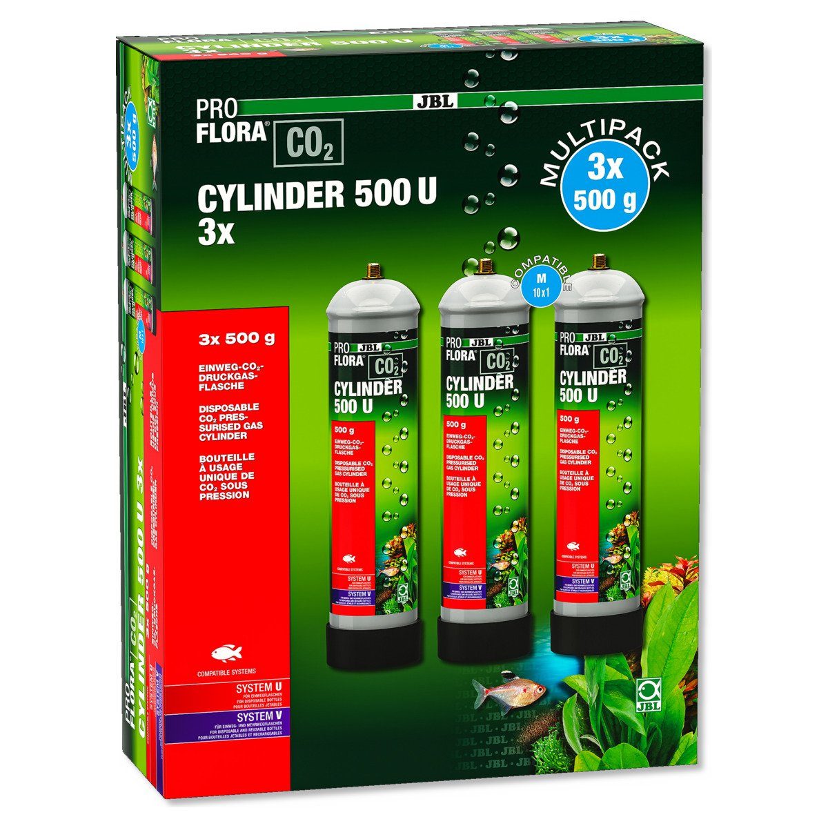 JBL GmbH & Co. KG CO2 Diffusor ProFlora CO2 Cylinder 500 U 3x