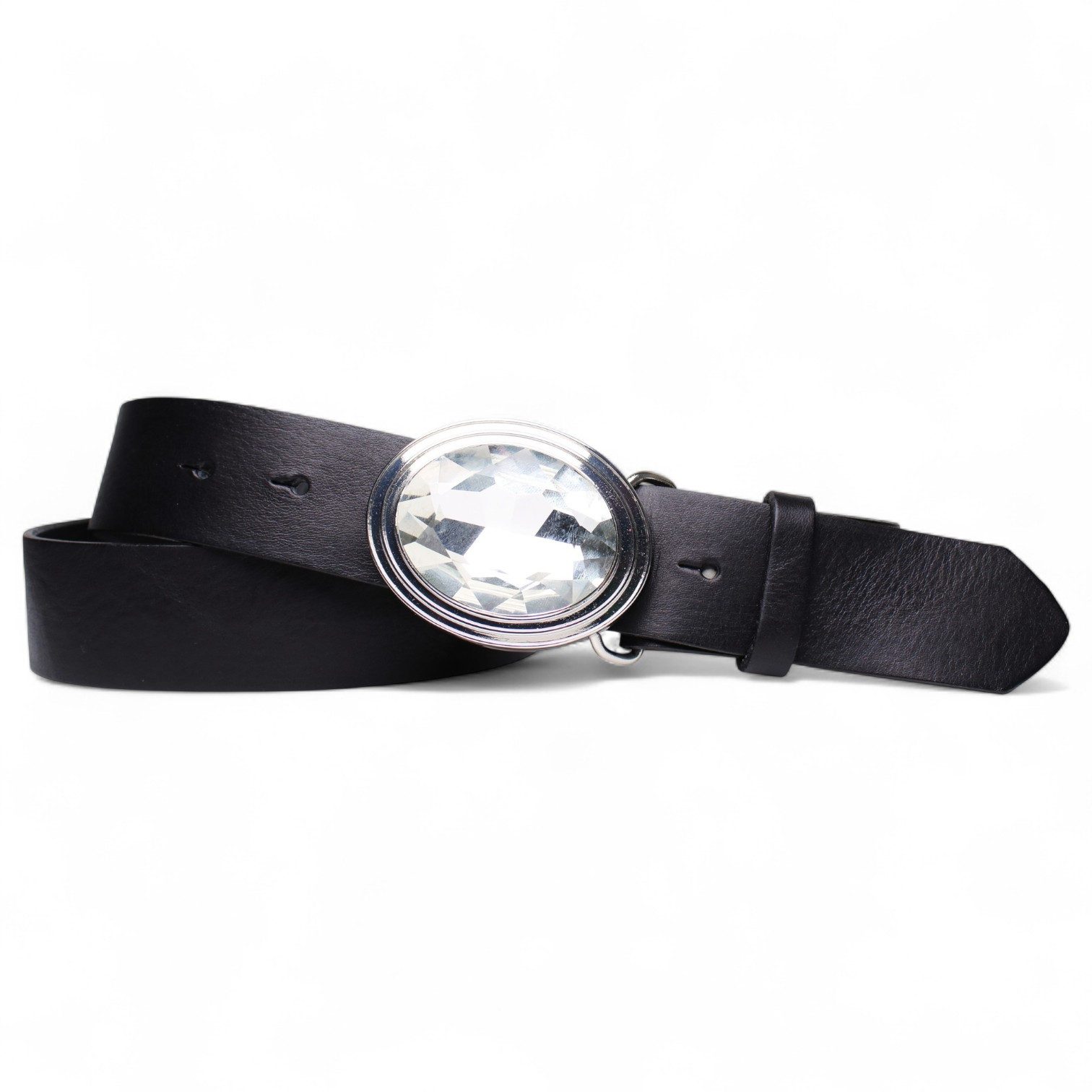 FRONHOFER Ledergürtel Damen Vollrindleder breit (1-St) Strass-Schnalle, fürs Kleid