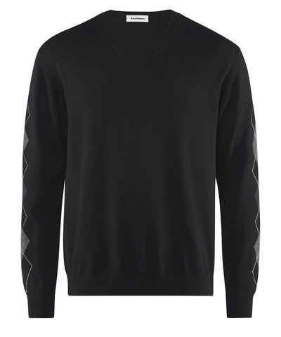 Burlington Strickpullover Argyle Sweater (1-tlg) aus Baumwolle