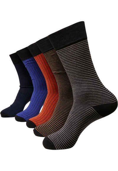 URBAN CLASSICS Freizeitsocken Unisex Stripes and Dots Socks 5-Pack (1-Paar)