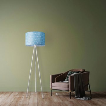 Paco Home Stehlampe Trina Stella, ohne Leuchtmittel, Standleuchte Wohnzimmer Schlafzimmer E27 Skandi Pink Grau Blau Deko