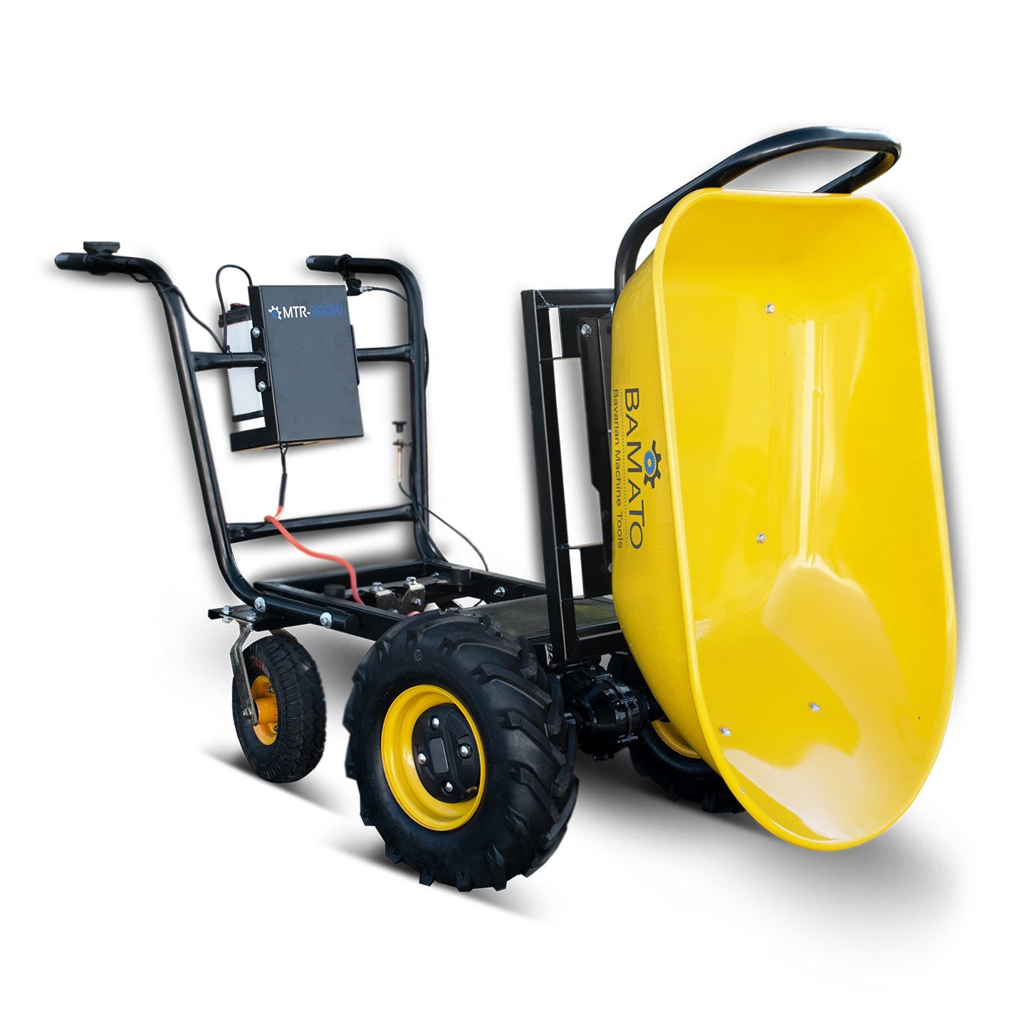 BAMATO Motorschubkarre MTR-300W, 100 l, 1-tlg., Elektrodumper, Akku Schubkarre, Motorschubkarre
