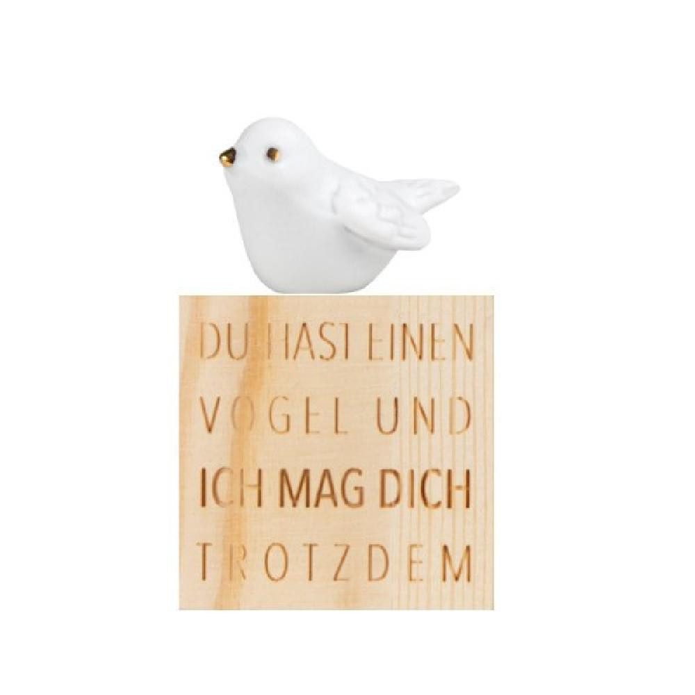 Räder Dekoobjekt Design Glückskästchen Vogel