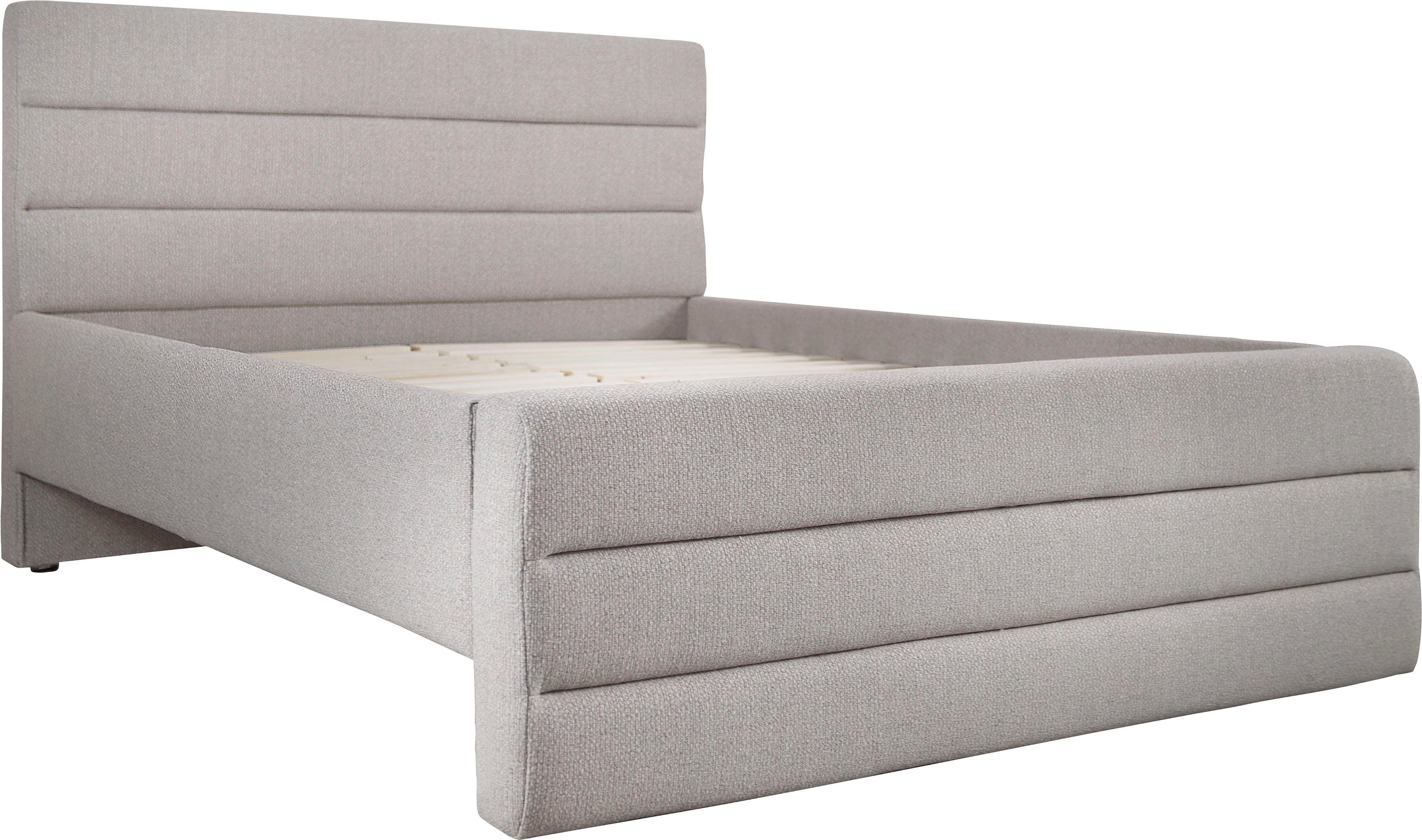 OTTO products Polsterbett Merrit, Quernaht im Kopf- und Fußteil, in 5 Breiten, auch in 220 cm Länge. Reduzierter Preis € 699,99. Unverbindliche Preisempfehlung € 883,68