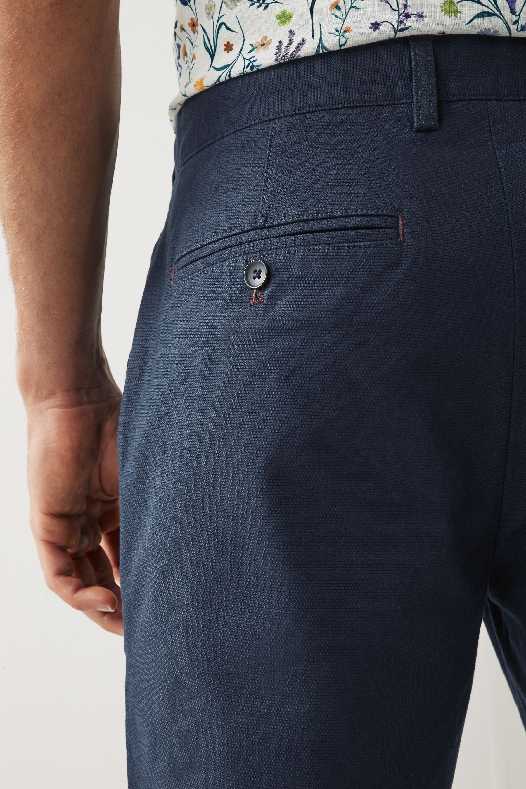 Signature Premium Next Chino-Shorts Navy Baumwolle Chinoshorts (1-tlg) Blue aus
