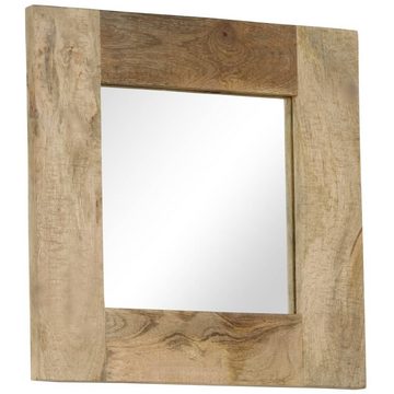 vidaXL Spiegel Spiegel Mangoholz Massiv 50 x 50 cm (1-St)