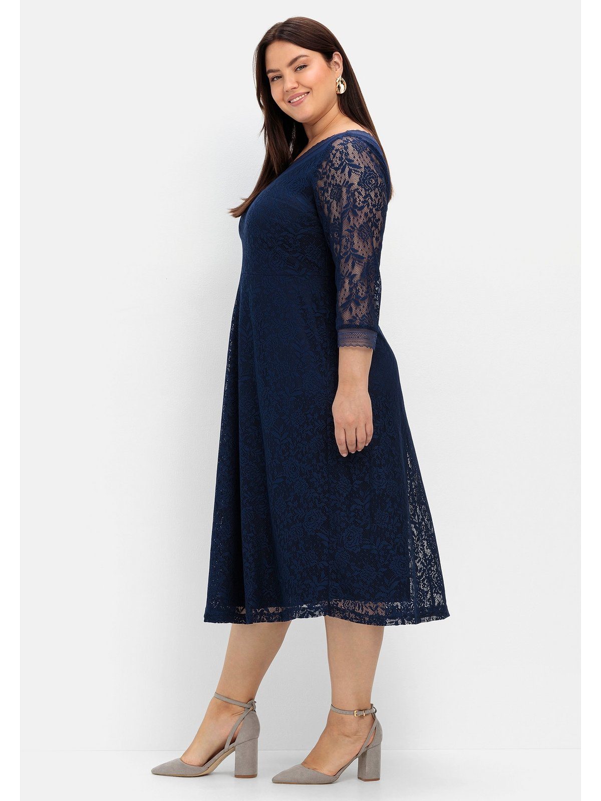 Sheego Abendkleid Große Größen aus elastischer und bequemer Qualität