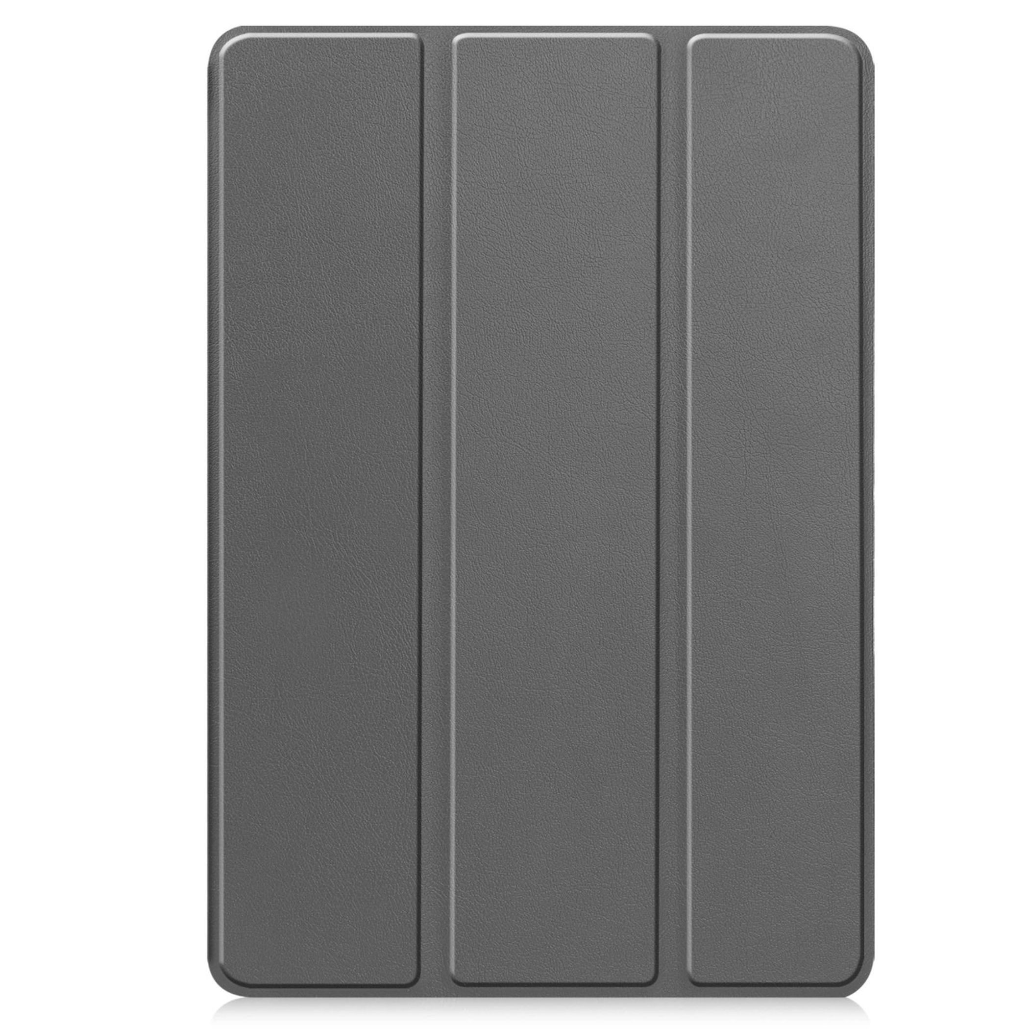 Wigento Tablet-Hülle Für Samsung Galaxy Tab S10 FE Plus 3folt Wake UP Tasche Hülle Grau, 3-Fach Halterung, Kratzfest, Leicht