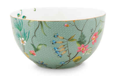 PiP Studio Schale Jolie Flowers Blue Bowl 12 cm, Porzellan, (Schüsseln)