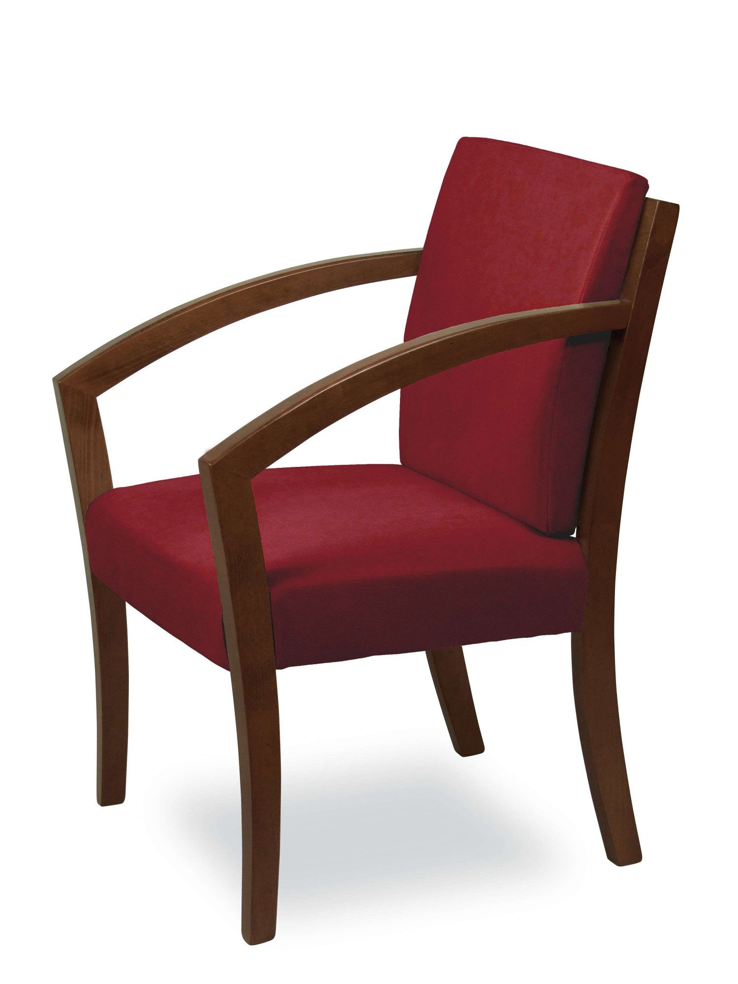 Home affaire Esszimmerstuhl G98 George Armlehnstuhl, Sessel, in 3 Gestellfarben Made in Italy (1 St), Extra-confort, Fleckenabweisendes Gewebe, Massivholz