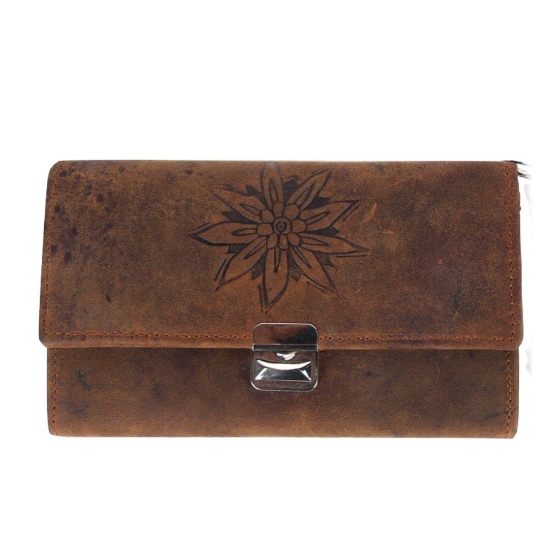 SHG Kellnerbörse ◊ Gastro Lederbörse Kellnergeldtasche Kellnerportemonnaie (braun), Ledergeldbörse, Händler Taxifahrer Damen Herren