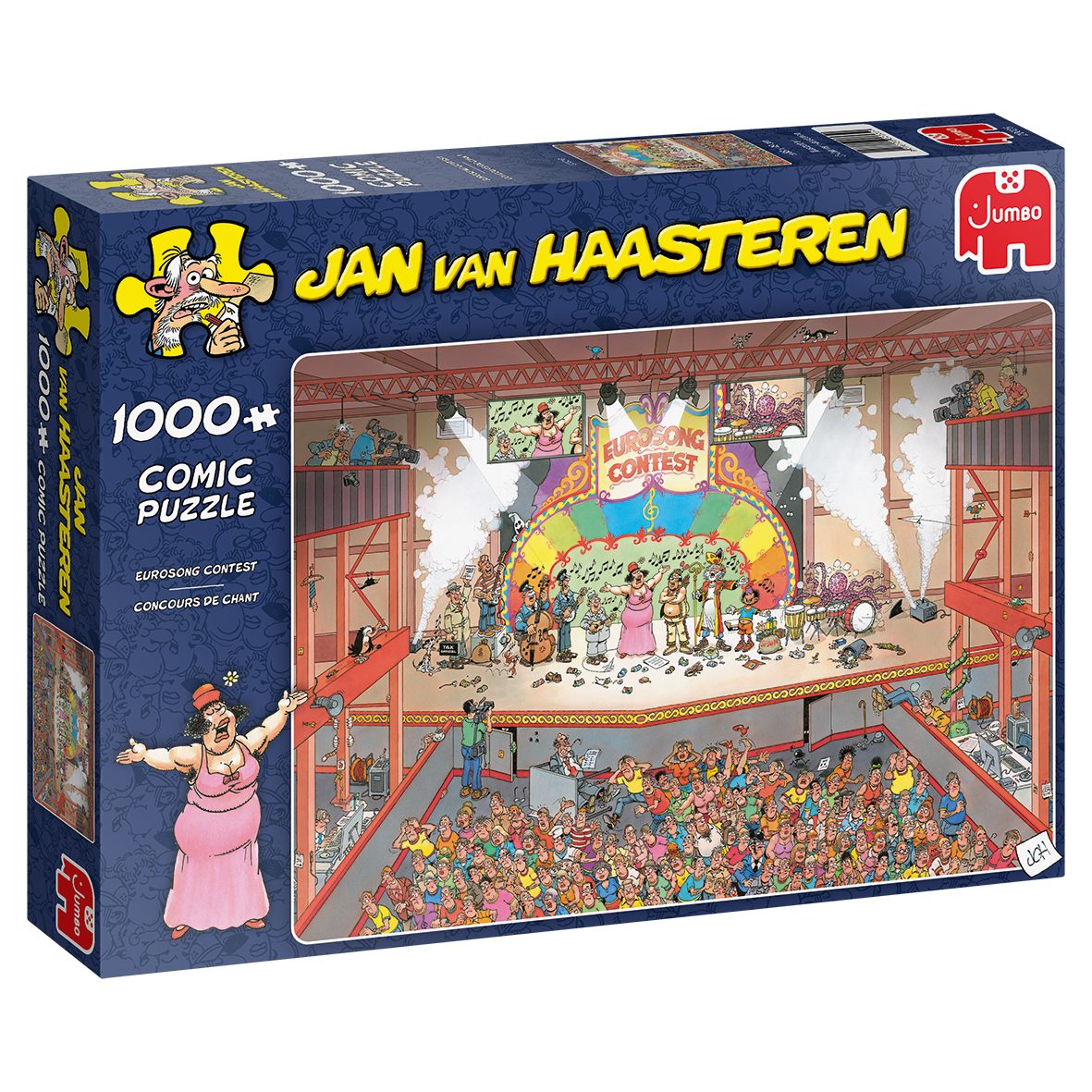 Jan van Haasteren Puzzle Jan van Haasteren Eurosong Contest 1000 Teile Puzzle, 1000 Puzzleteile, Made in Europe