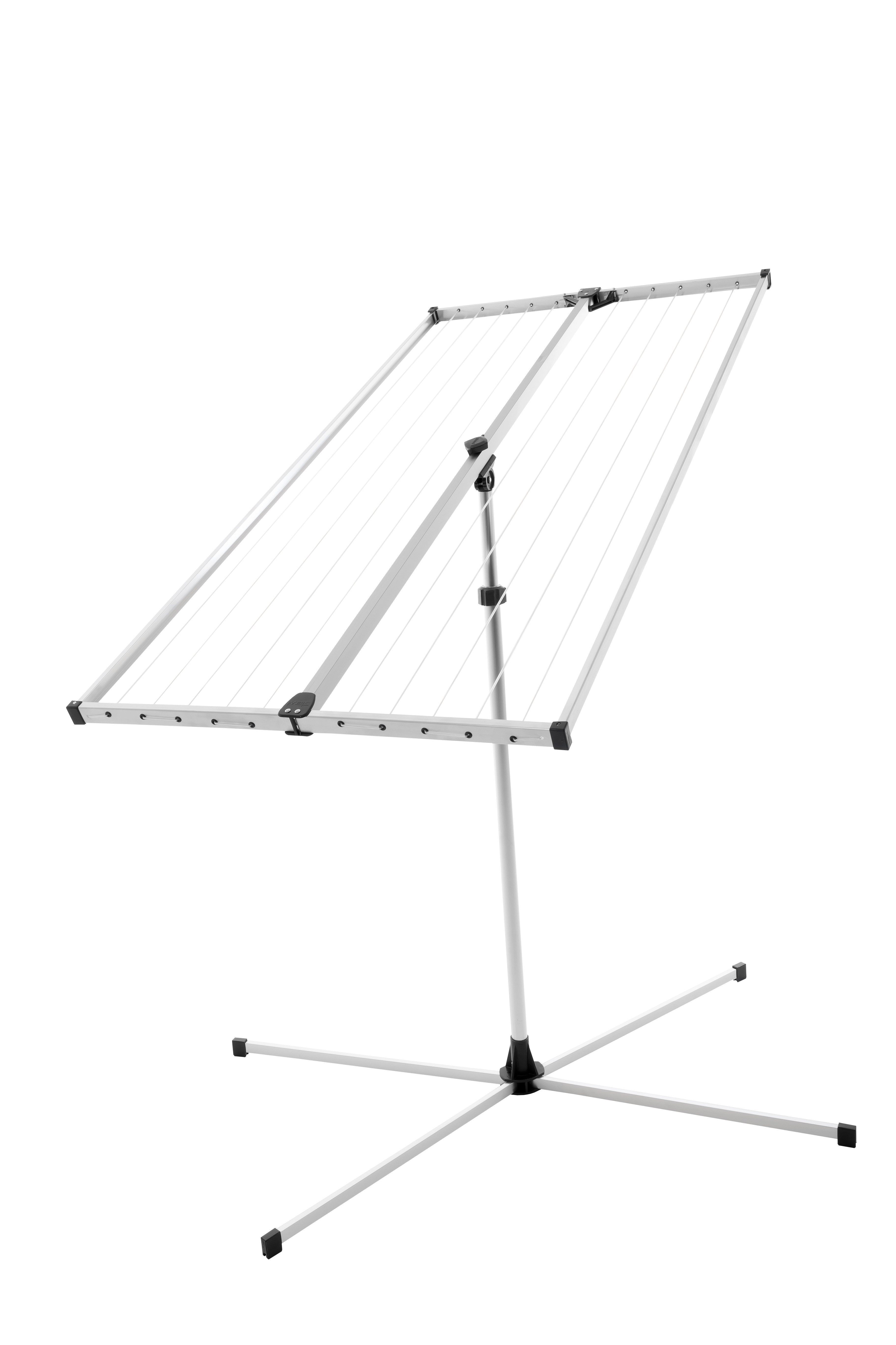 Stewi Wäscheständer Libelle BlackLine mit Kreuzfuss, 150 x 75 cm, 20 m