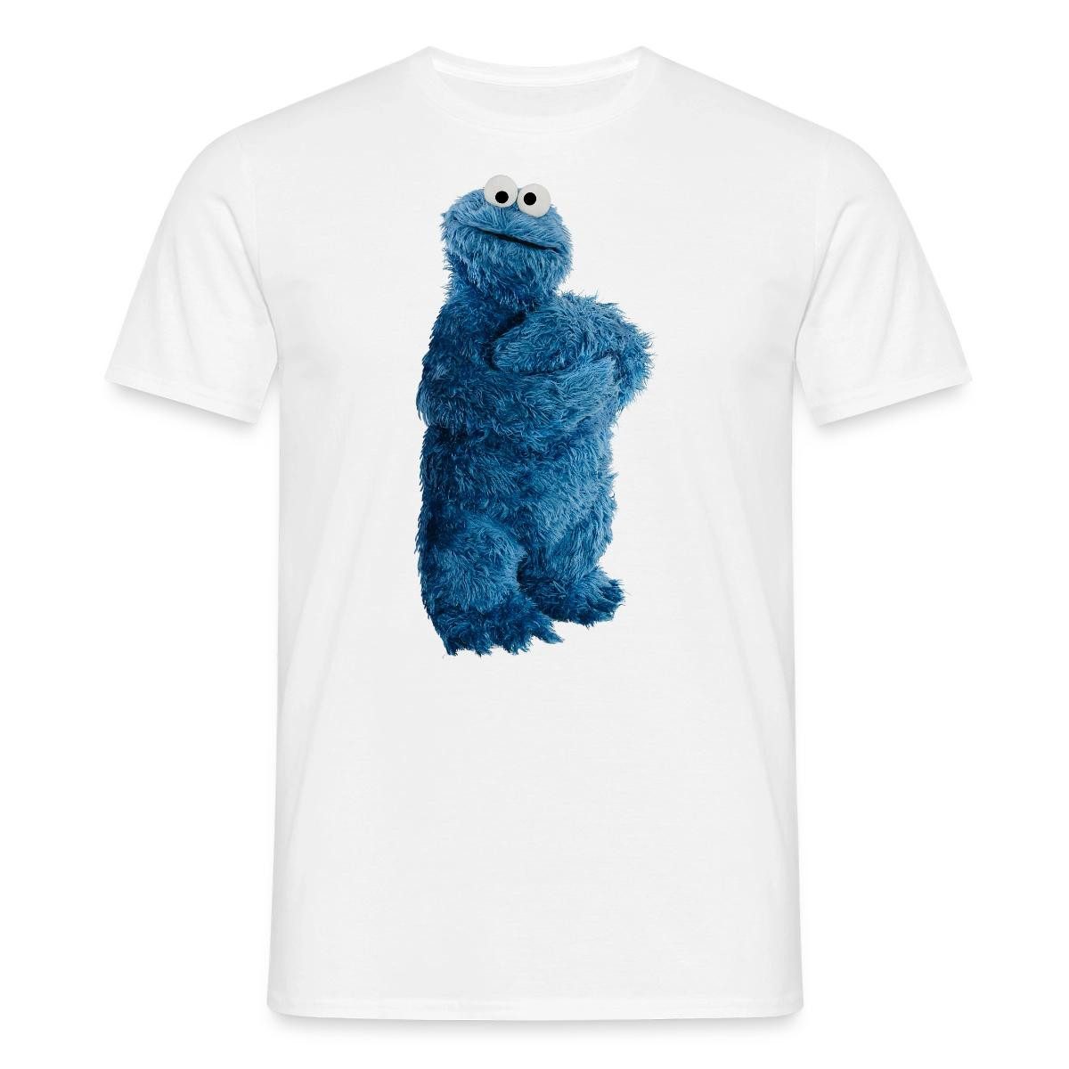 T-Shirt Sesamstraße Krümelmonster Pose Männer T-Shirt