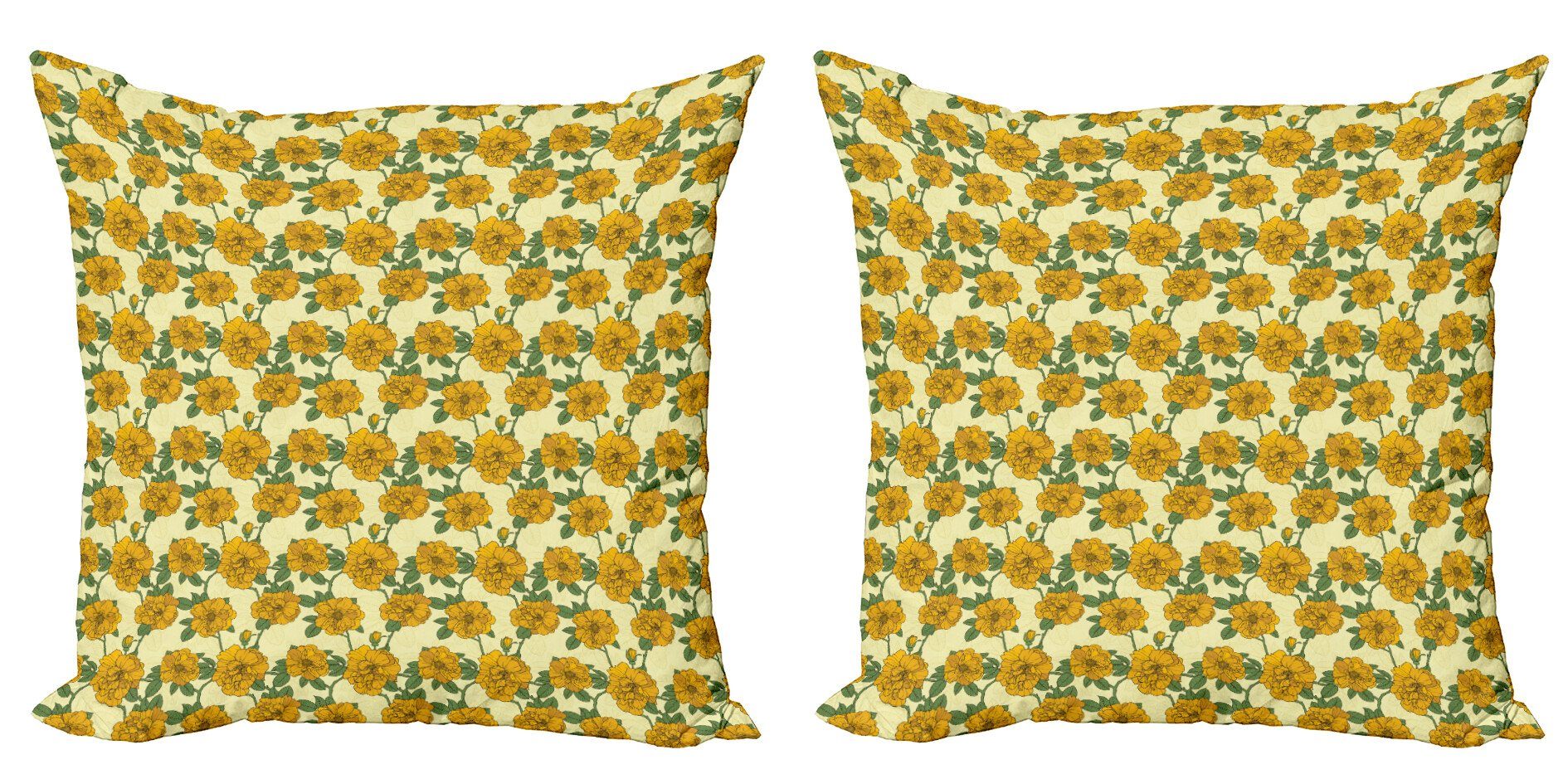 grafische Stück), Accent Doppelseitiger Blumen Modern Kissenbezüge Digitaldruck, Blumenweinlese Abakuhaus (2