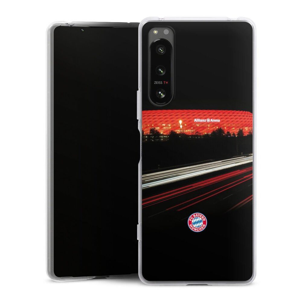 DeinDesign Handyhülle FC Bayern München FCB Stadion FC Bayern München Allianz Arena, Sony Xperia 5 IV Silikon Hülle Bumper Case Handy Schutzhülle