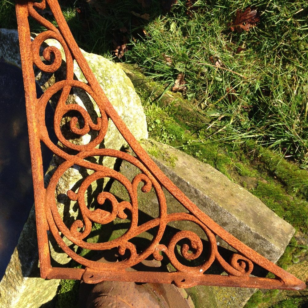 Antikas Wandanker Großer Winkel für Abdach, Vordach-Stütze, Träger als Eck-Ornament