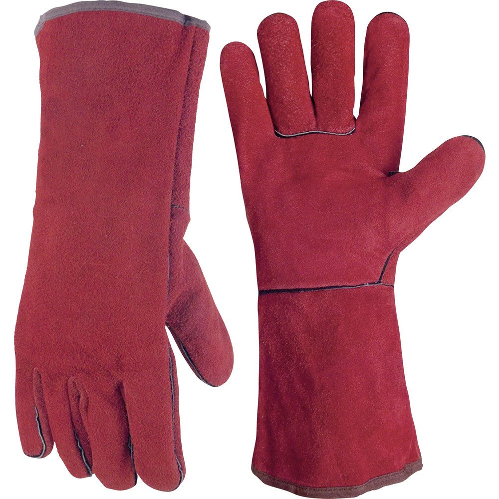 Arbeitshandschuhe Toparc 045101 Rindspaltleder Schweißerhandschuh Größe (Handschuhe): 1