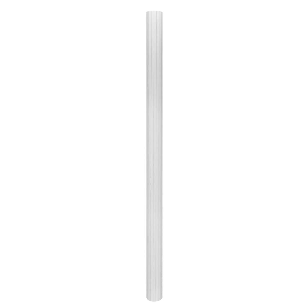 vidaXL Raumteiler, Paravent Bambus Weiß 250×165 cm