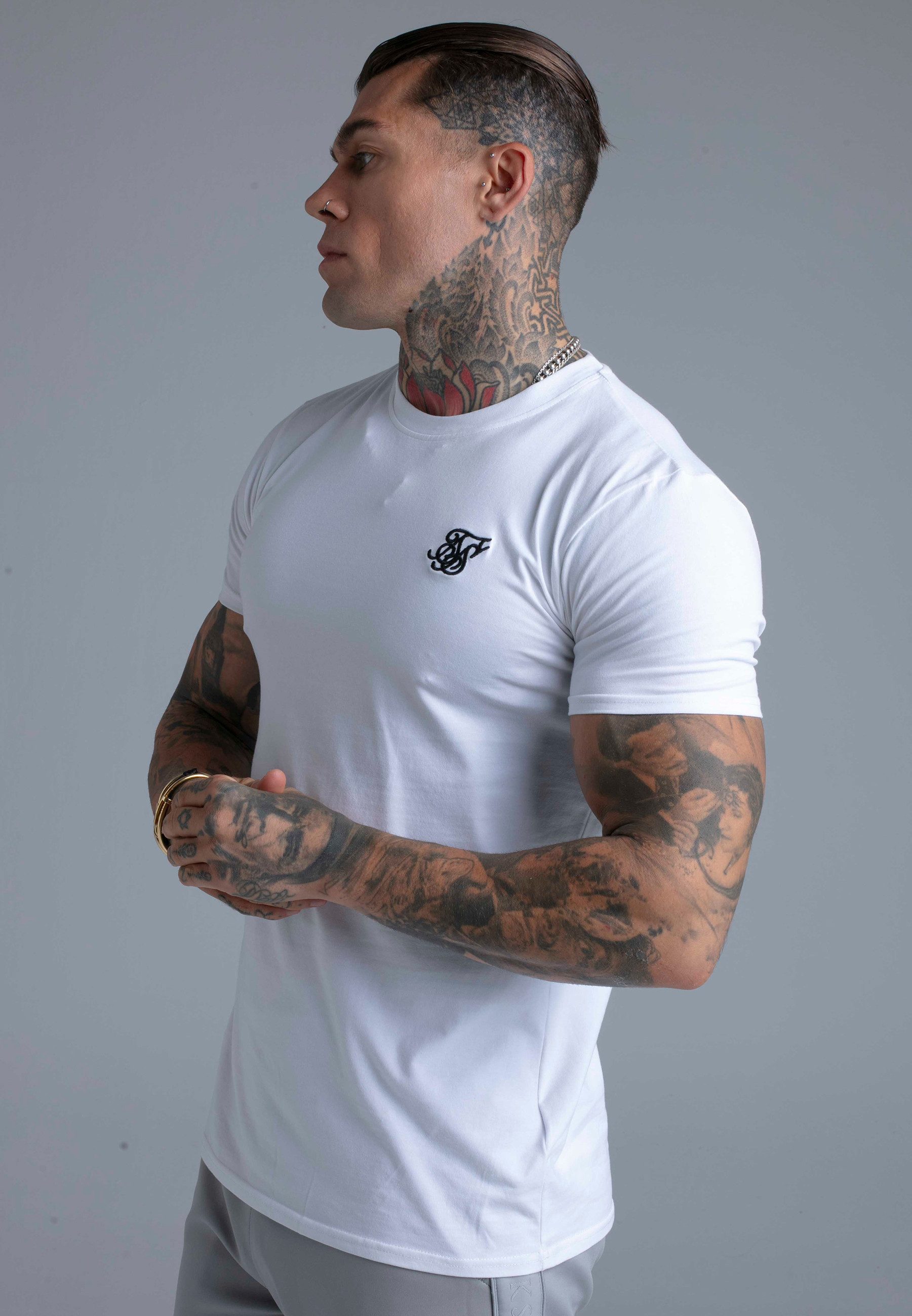 Siksilk T-Shirt SikSilk Herren Essentials T-Shirt – Bild 4 von 5