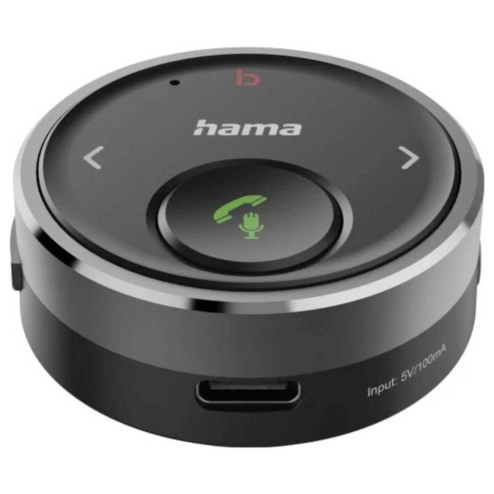 Hama Bluetooth®-Receiver für Kfz, 3,5-mm-Stecker, Sprachsteuerung, Bluetooth-Kopfhörer