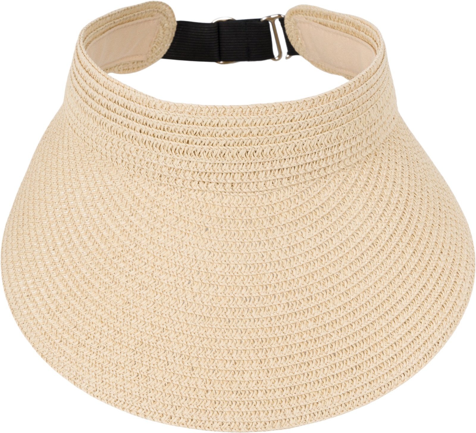 styleBREAKER Visor Papierstroh Visor Cap Einfarbig (1-St) günstig online kaufen