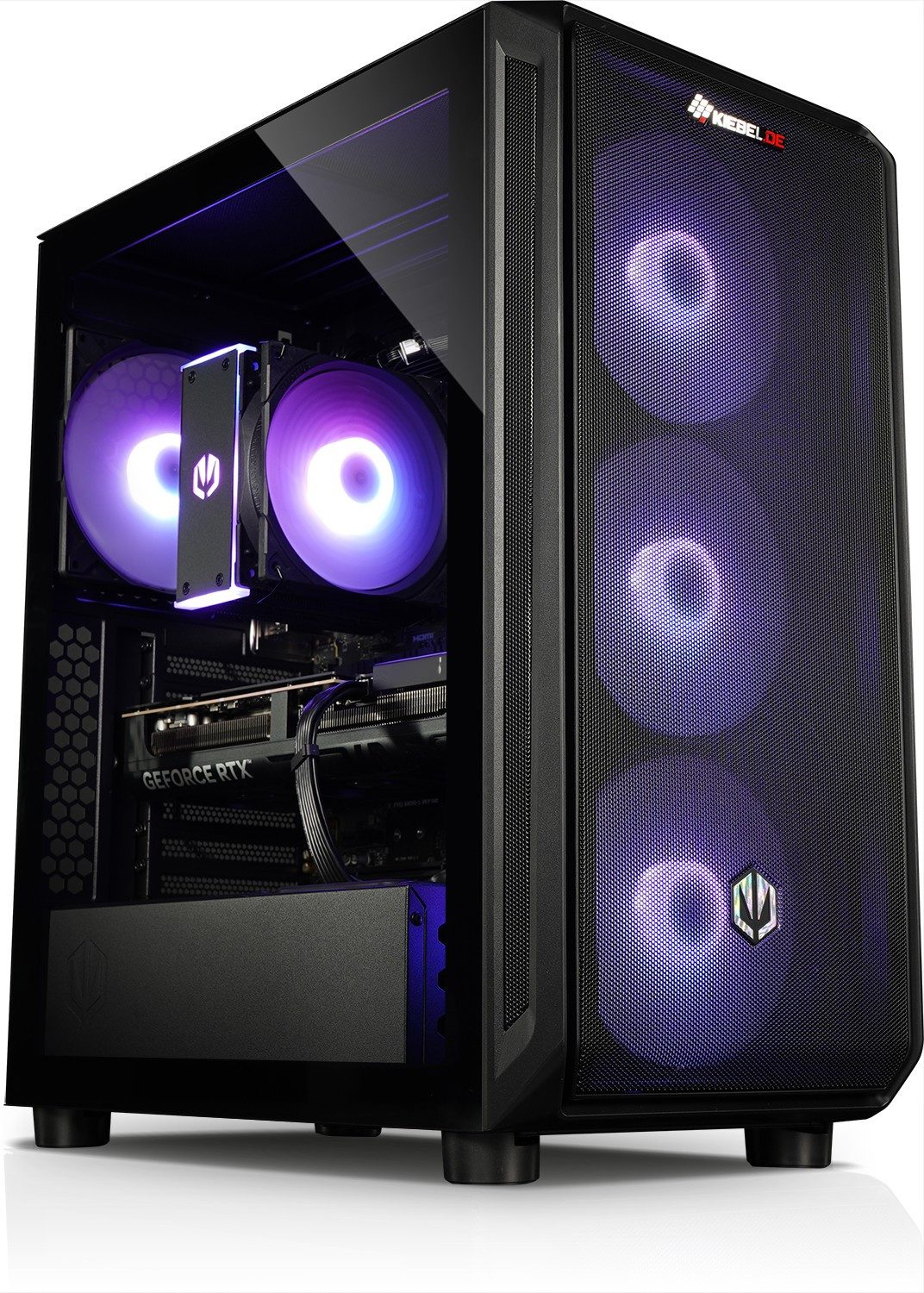 Kiebel Raptor 14 Gaming-PC (Intel Core i5 Intel Core i5-14400F, RTX 5070, 32 GB RAM, 1000 GB SSD, Luftkühlung, ARGB-Beleuchtung, WLAN)