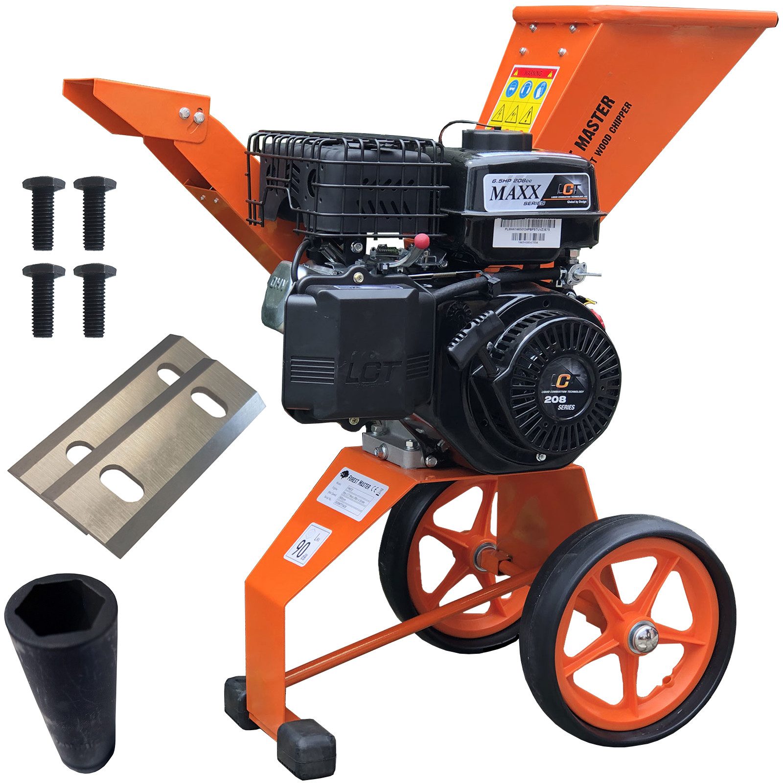 Forest Master Нож измельчитель Benzin Измельчитель 6 PS 208ccm 4-Takt inkl. Messer Nuss und Schrauben