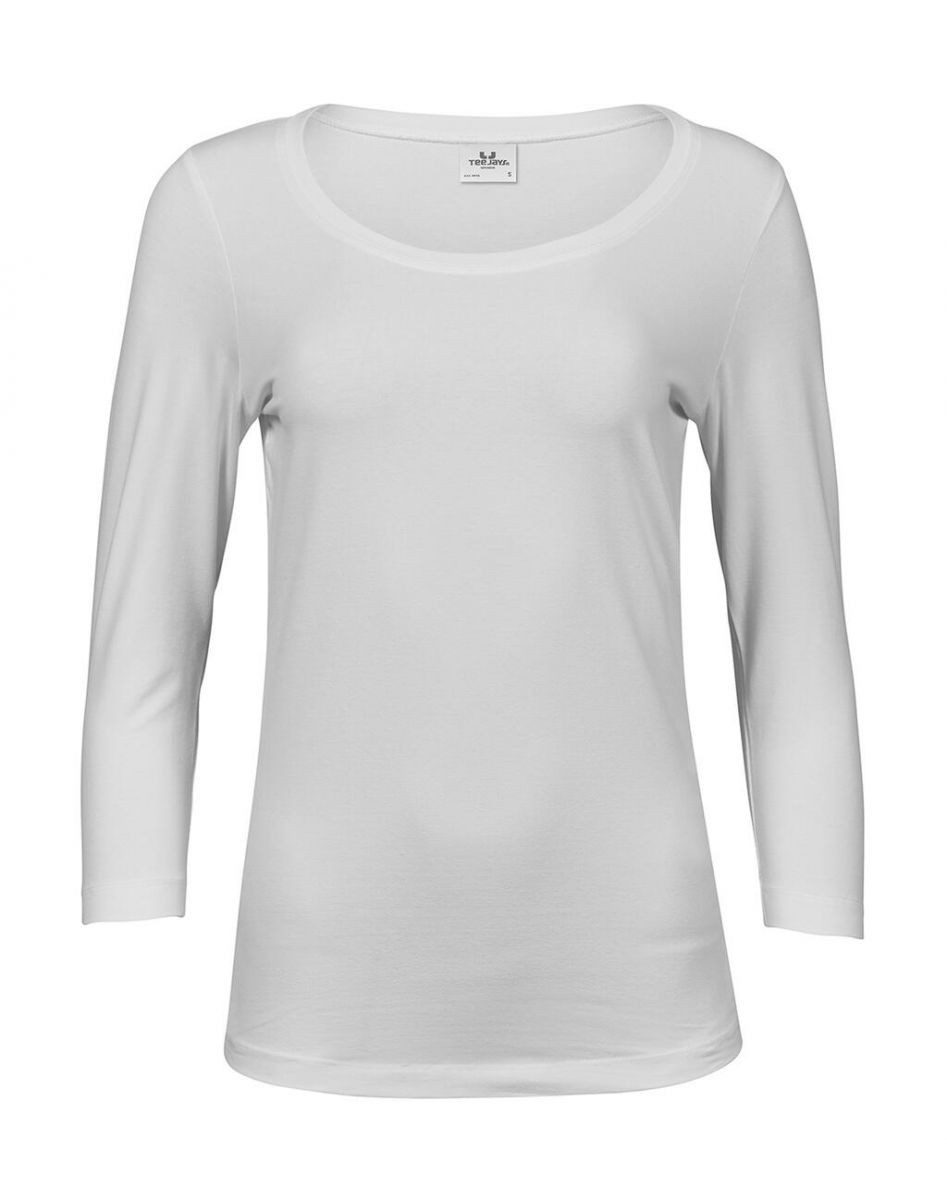 Tee Jays Langarmshirt Ladies 3/4 Sleeve Stretch Damen T-Shirt