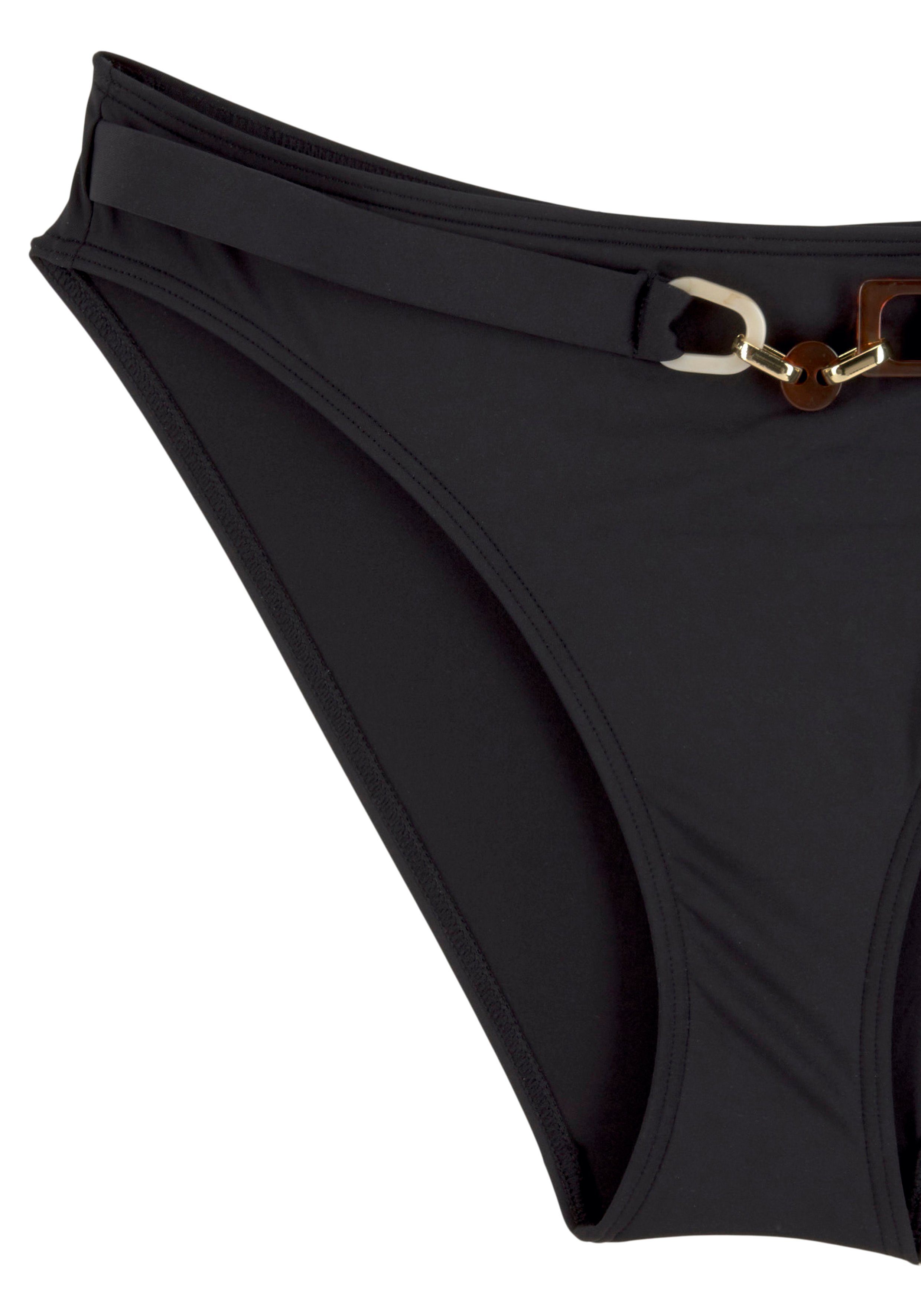 LASCANA Bikini-Hose Yves mit edlen Ziergürtel
