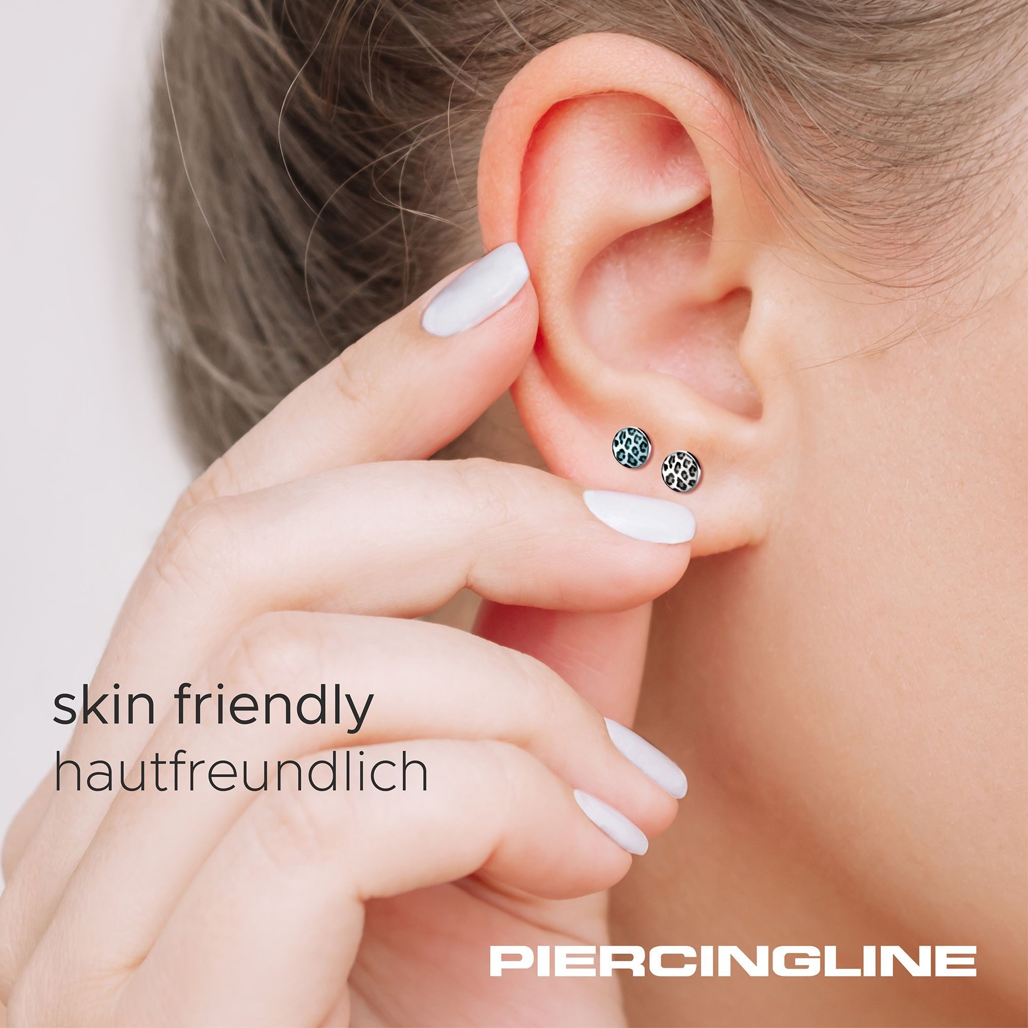 FILANGO Paar Ohrstecker Chirurgenstahl Ohrstecker LEOPARD (Ohrstecker, 1-tlg) – Bild 4 von 5