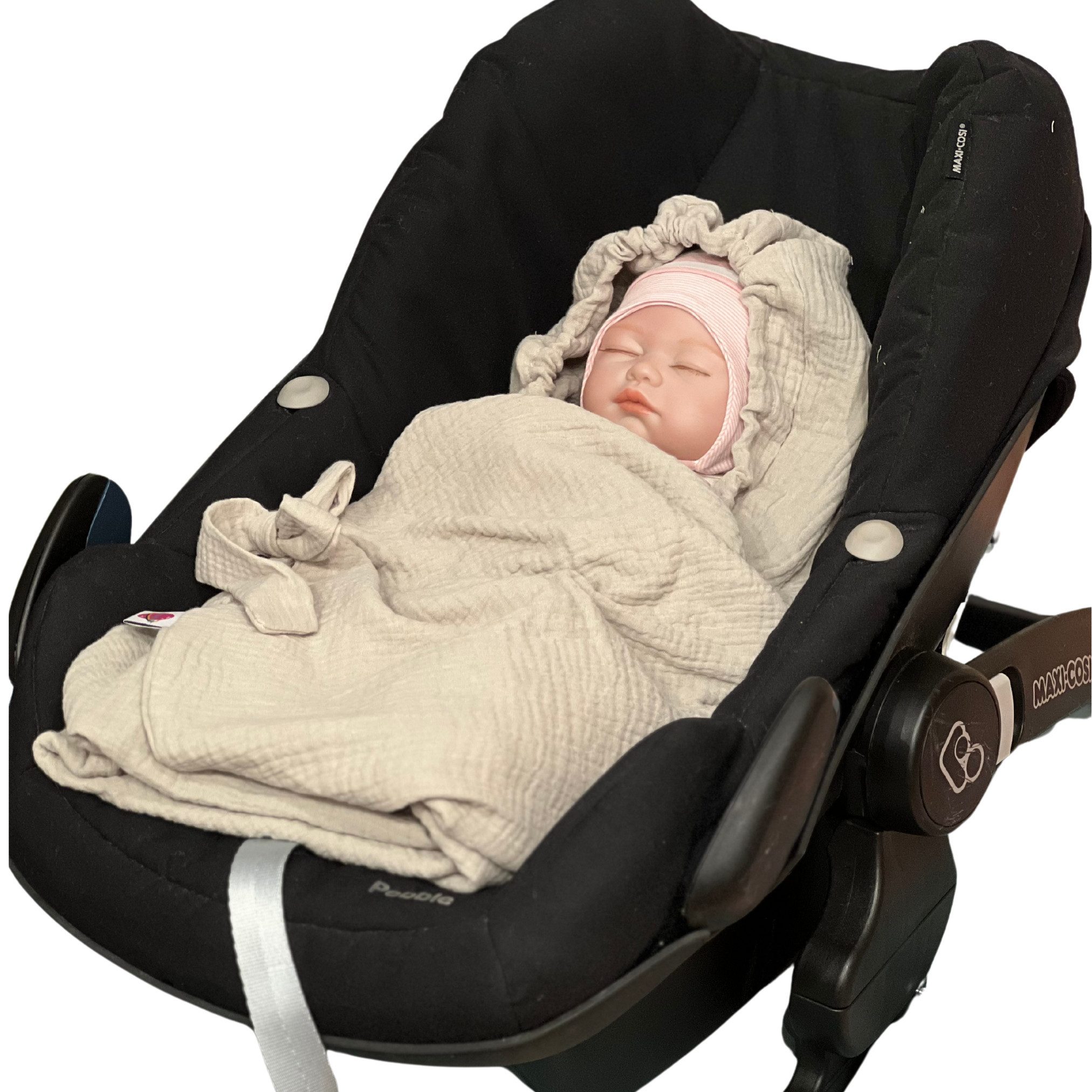 Einschlagdecke Baby Musselin Sommer Einschlagdecke für Babyschale