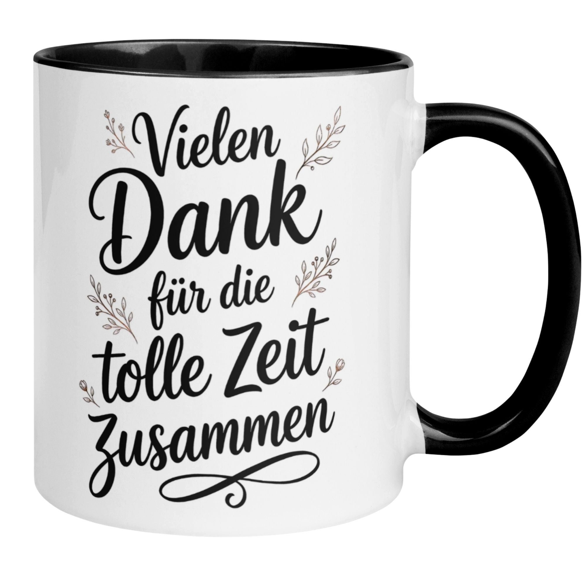 Momentals Tasse Abschied Kollege – Vielen Dank für die tolle Zeit zusammen – Geschenk, Beidseitiger Druck · Links- & Rechtshänder · Spülmaschinenfest