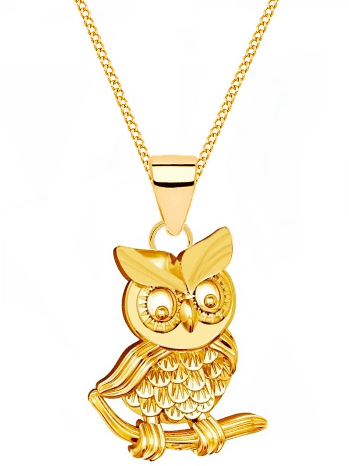 Goldene Hufeisen Goldkette Halskette Gold Eule günstig online kaufen