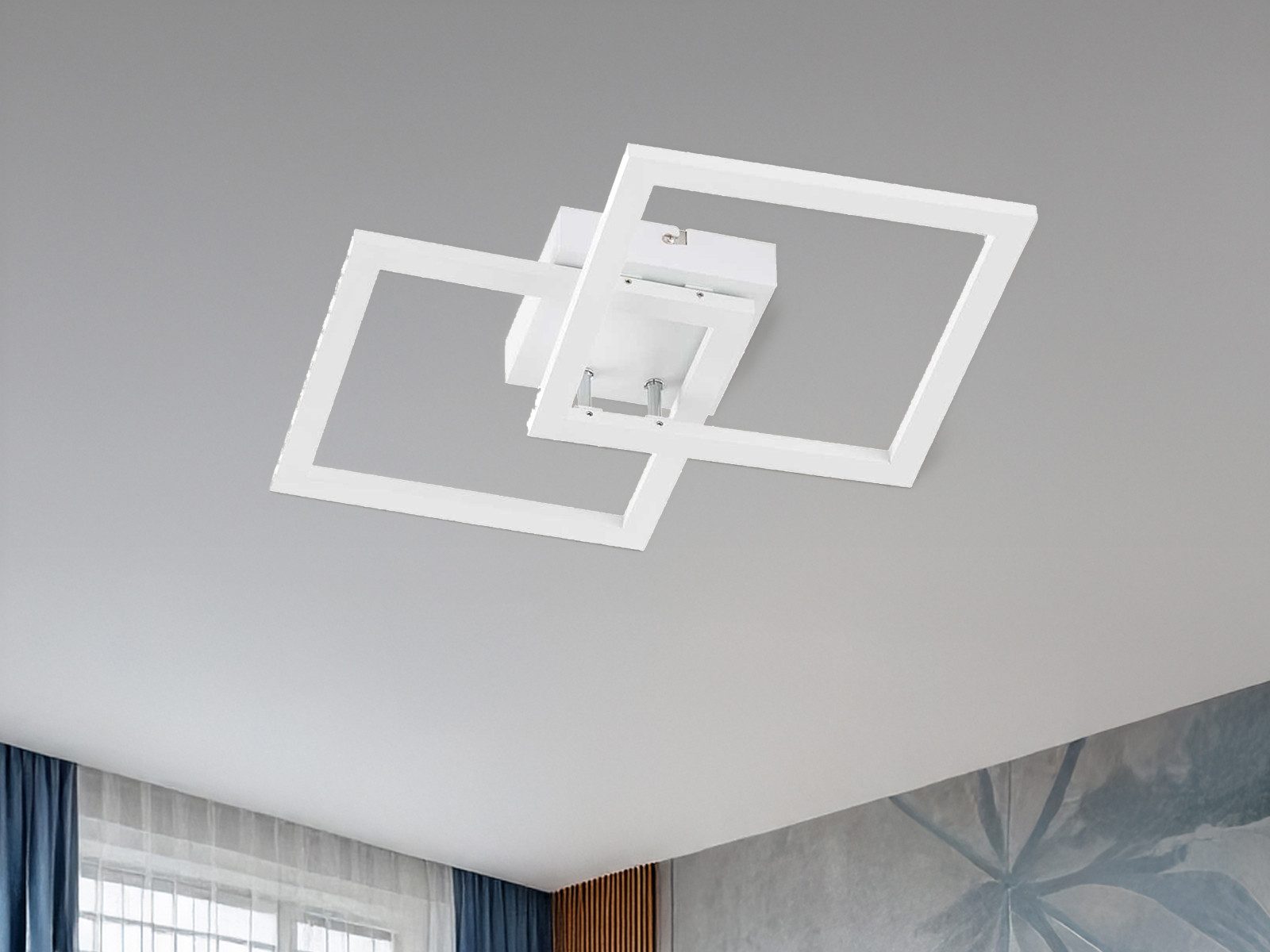 WOFI LED Deckenleuchte, LED fest integriert, Warmweiß, indirekte Decken-Bel günstig online kaufen