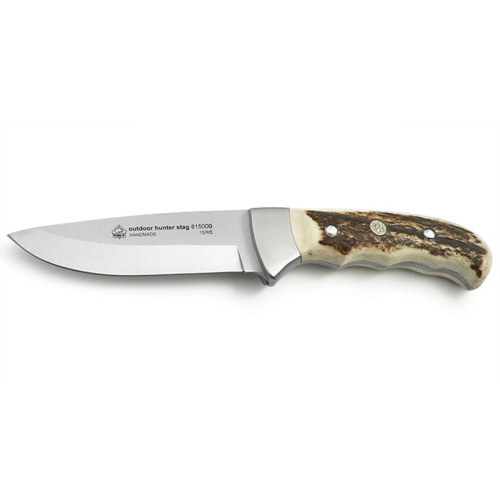 PUMA IP Survival Knife Outdoor Messer Hirschhorngriff Lederscheide