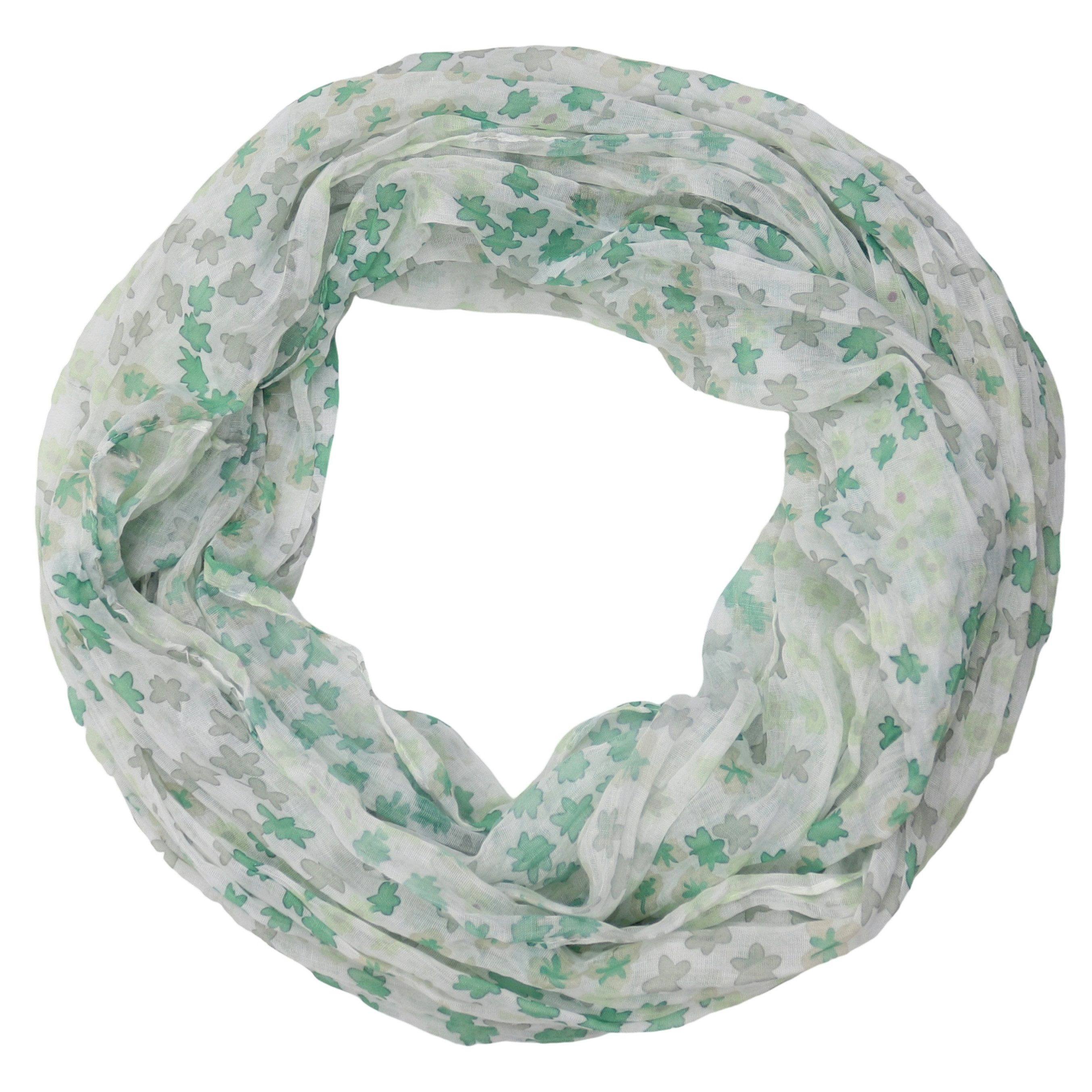MIRROSI Loop Damen Schal mit Stern-Muster Weich Schlauchschal, (Zweimal um den Hals wickelbar, ca.45x75cm), Damen Halstuch ideal für Frühling, Sommer oder Herbst