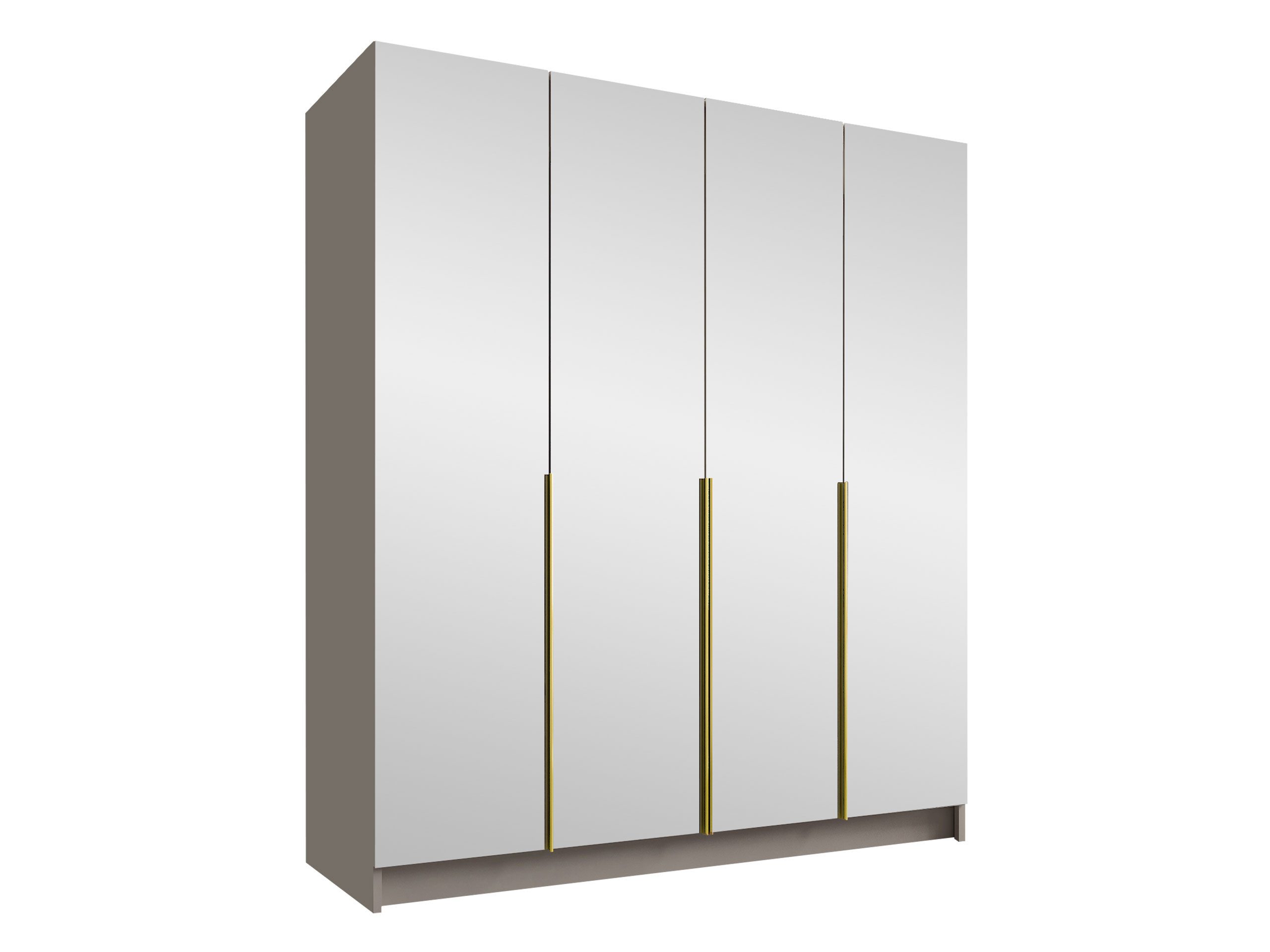 MIRJAN24 Kleiderschrank Santi III (mit vier Drehtüren) Kleiderstange, Metal günstig online kaufen