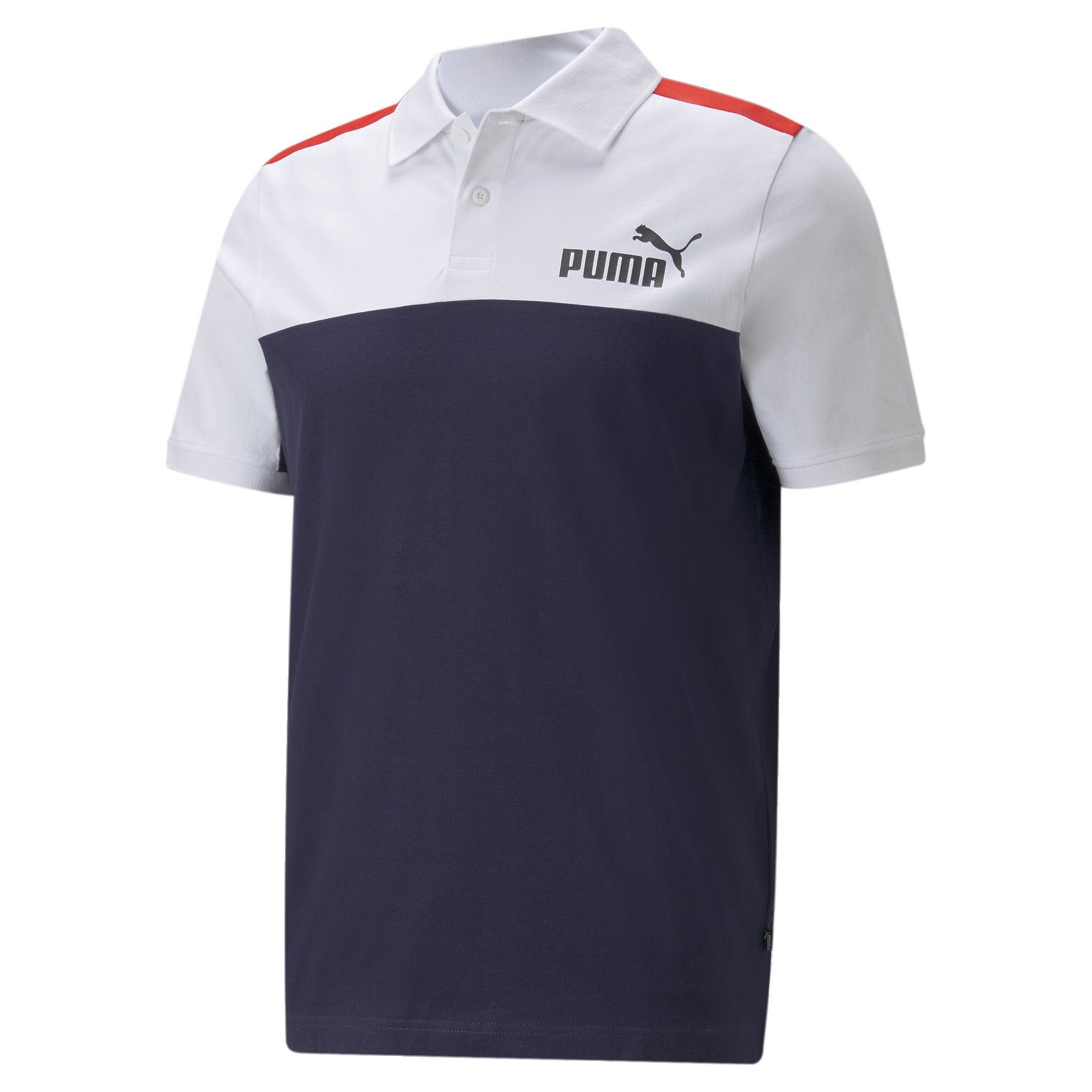 PUMA Poloshirt »Essentials+ Block Trikot Poloshirt für Herren«