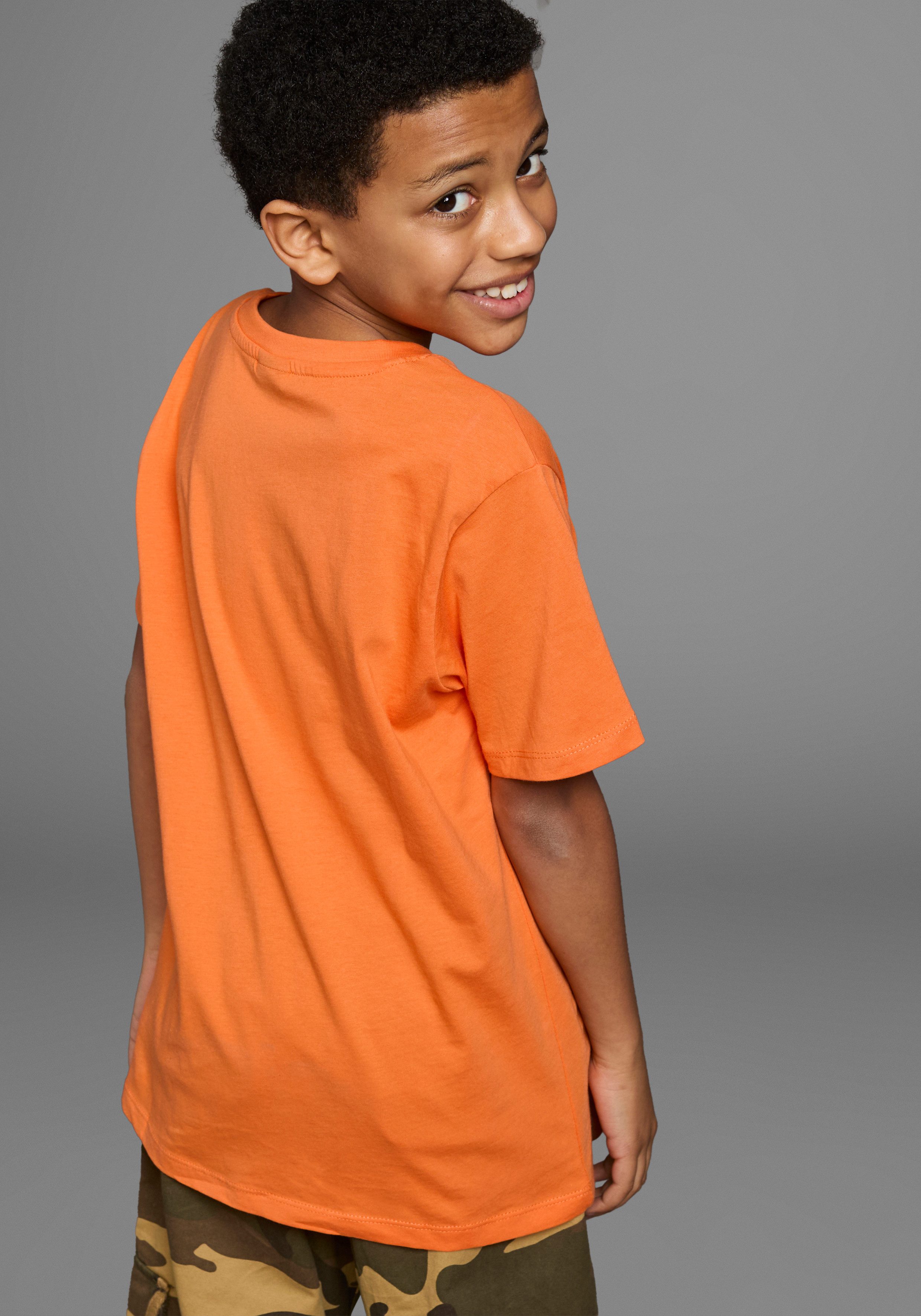 KIDSWORLD T-Shirt Mit coolem Druck: NEXT LEVEL Kurzarm, Basic-Schnitt, mit trendigen Statements und Sprüchen