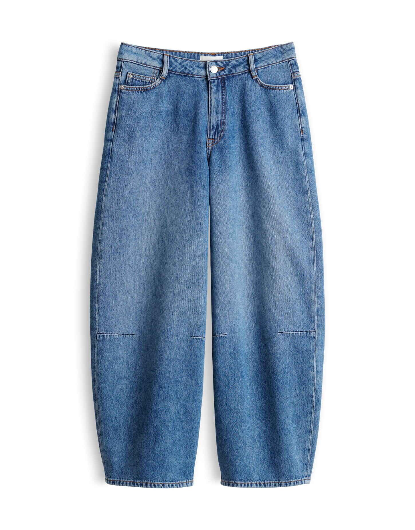 OPUS Relax-fit-Jeans LOLAH PARIS Barrel Jeans aus BCI Cotton Mid Rise Abnäher am Knie