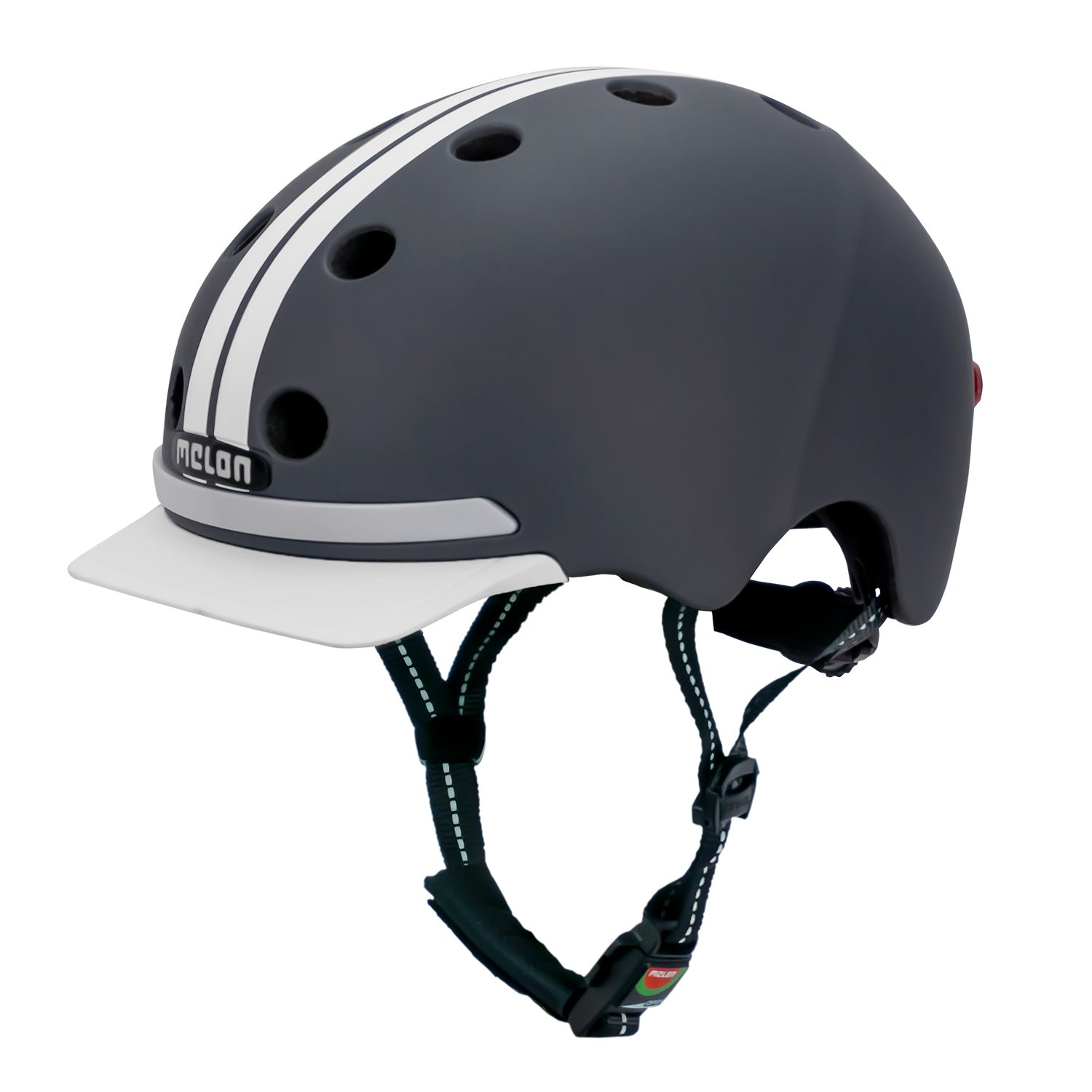 Melon Fahrradhelm E-Series Highway mit Vorder- und Rücklicht, super leicht, Magnetverschluss, größenverstellbar, mehr als 50 Designs
