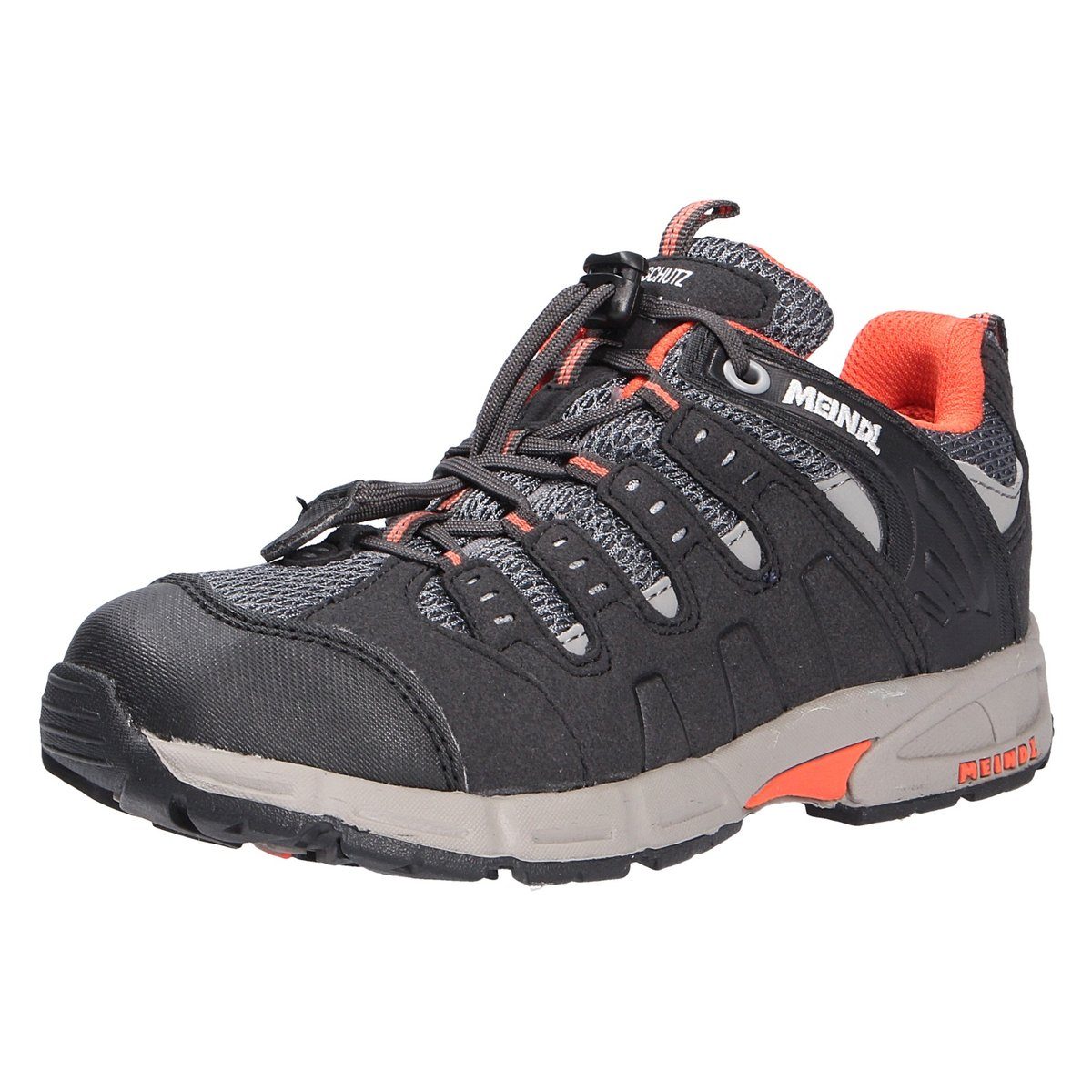 Meindl grau Schnürschuh GRAPHIT/ORANGE (1-tlg)