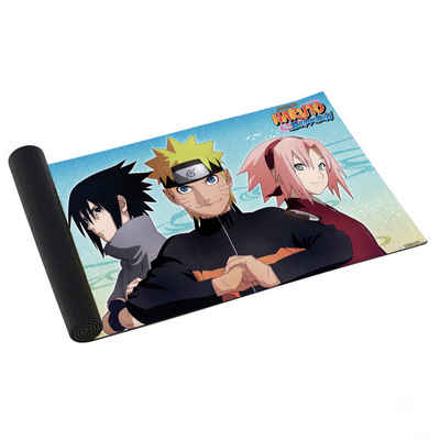 japanime games Sammelkarte Naruto Shipudden - Playmat / Game Mat - Trio: Naruto, Sasuke, Sakura, Standard Size 61 cm x 36 cm