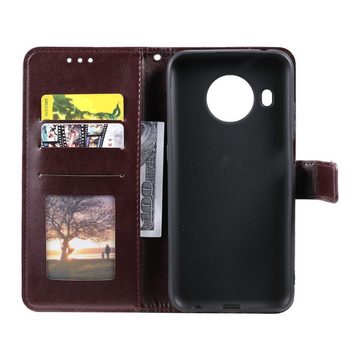 CoverKingz Handyhülle Hülle für Nokia X10/X20 Handyhülle Flip Case Cover Schutzhülle 16,5 cm (6,5 Zoll), Klapphülle Schutzhülle mit Kartenfach Schutztasche Motiv Mandala